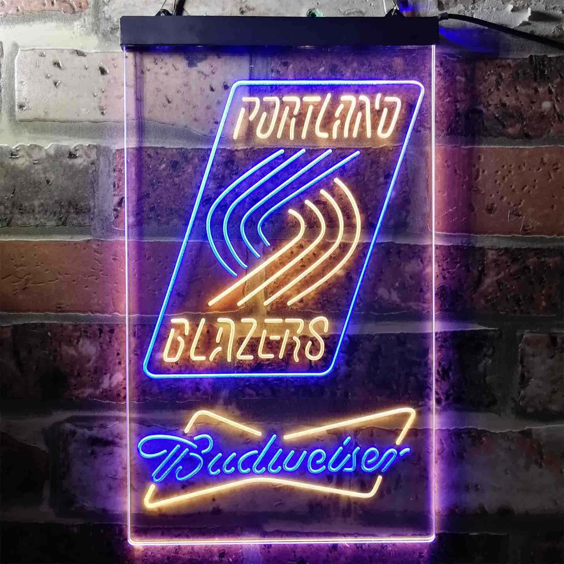 budweiser beer portland trail blazers nba LED Neon Sign - Image 6