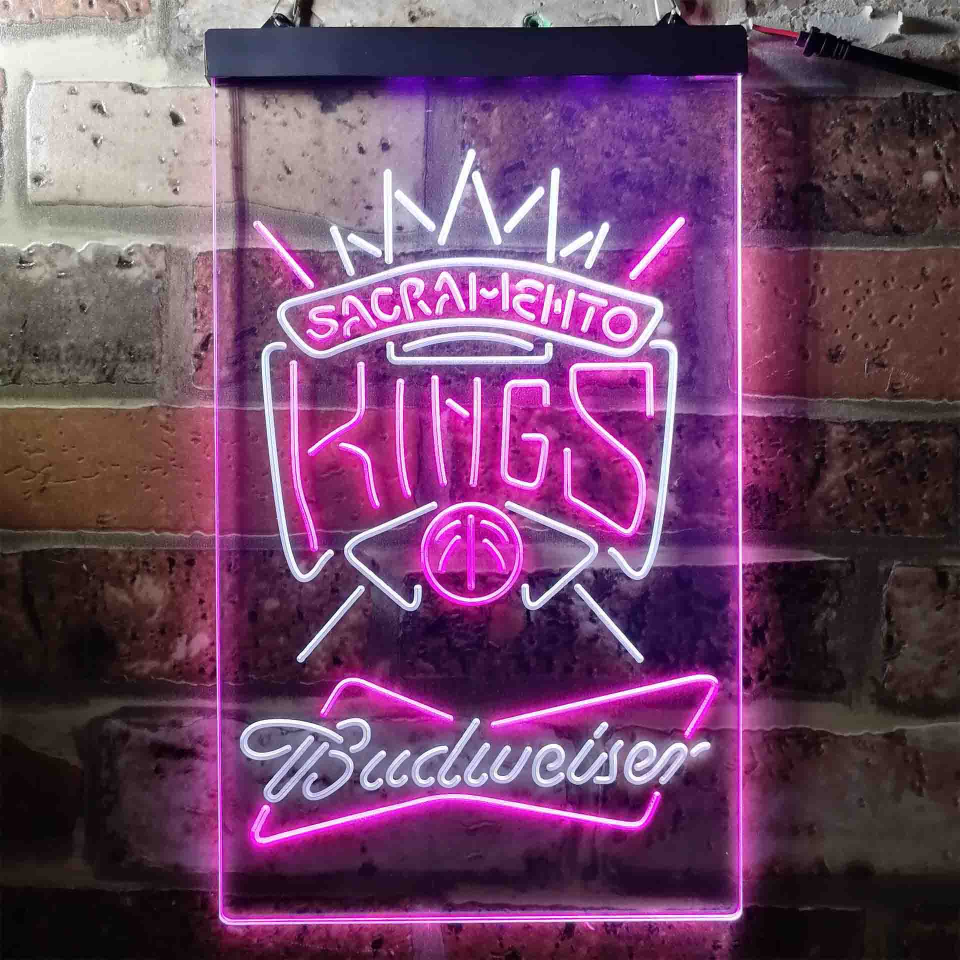 Sacramento Kings Budweiser Beer NBA LED Neon Sign - Image 13