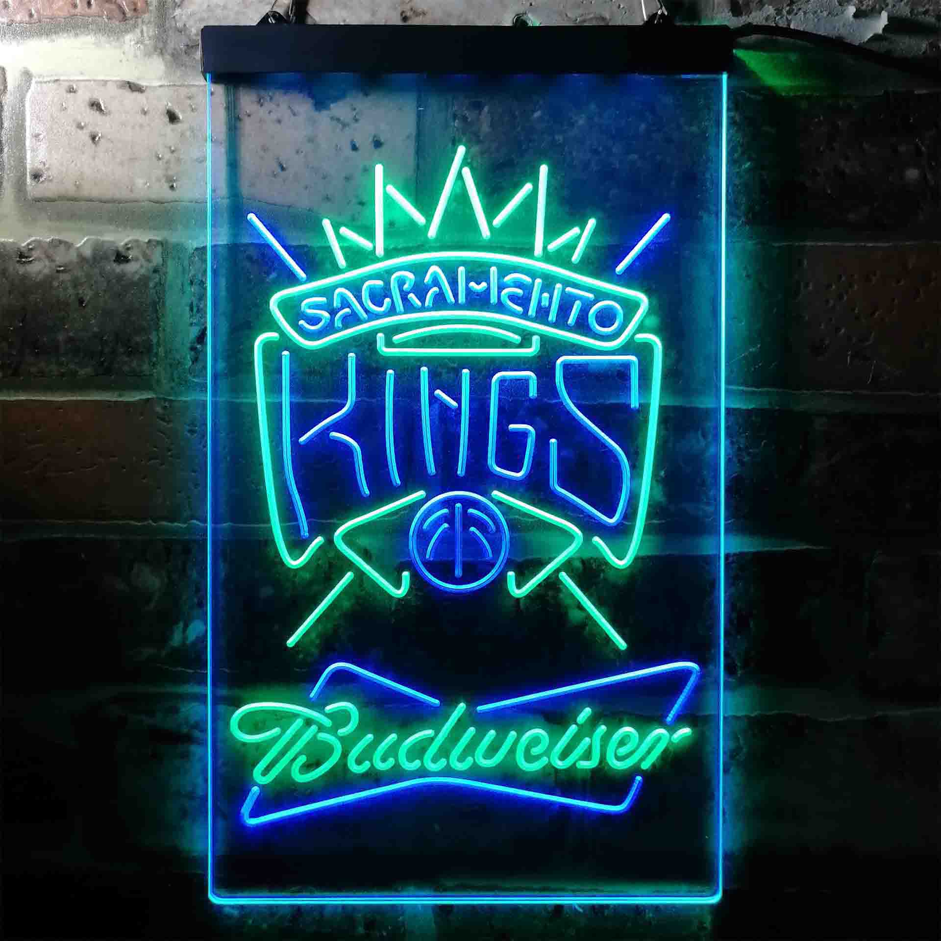 Sacramento Kings Budweiser Beer NBA LED Neon Sign - Image 3