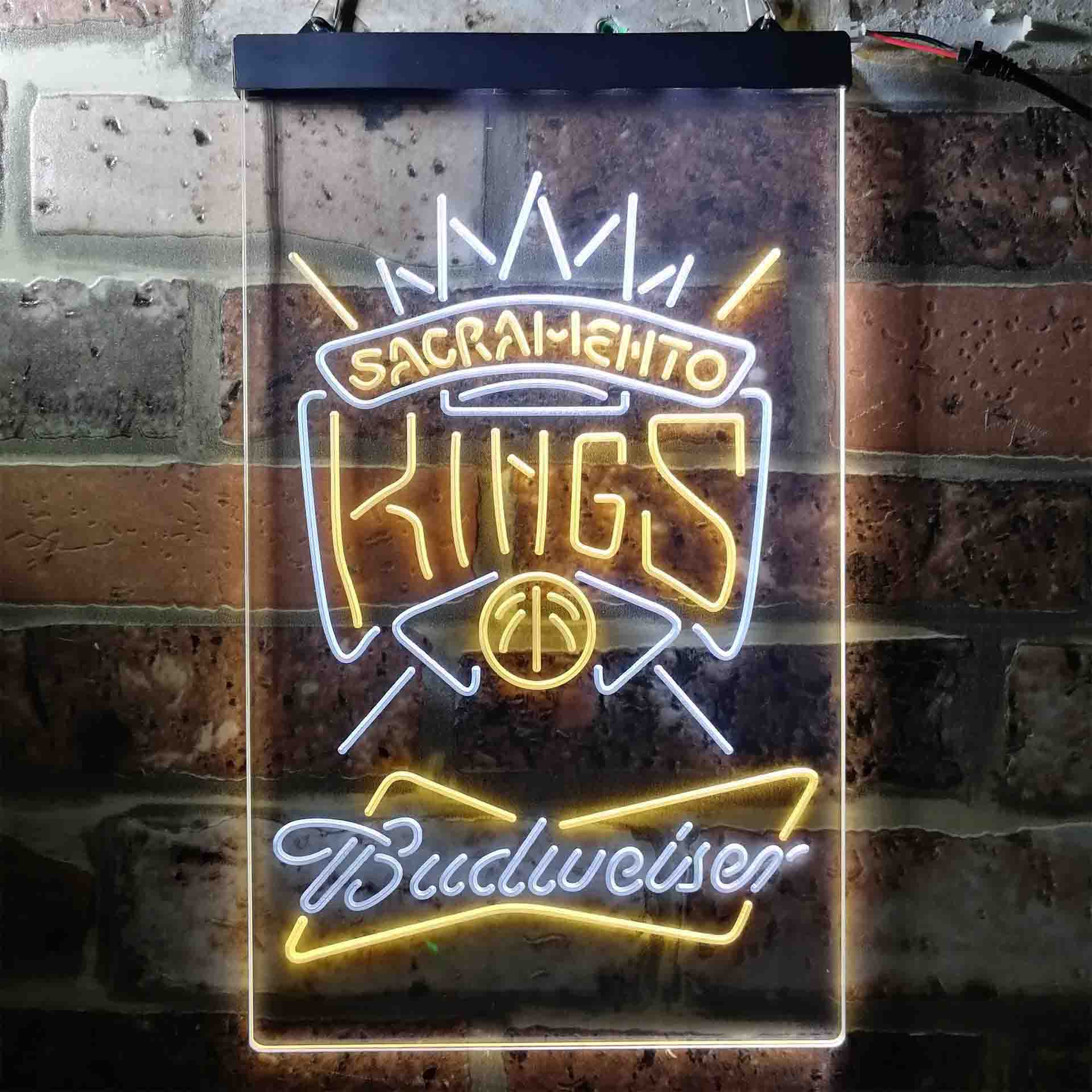 Sacramento Kings Budweiser Beer NBA LED Neon Sign - Image 5