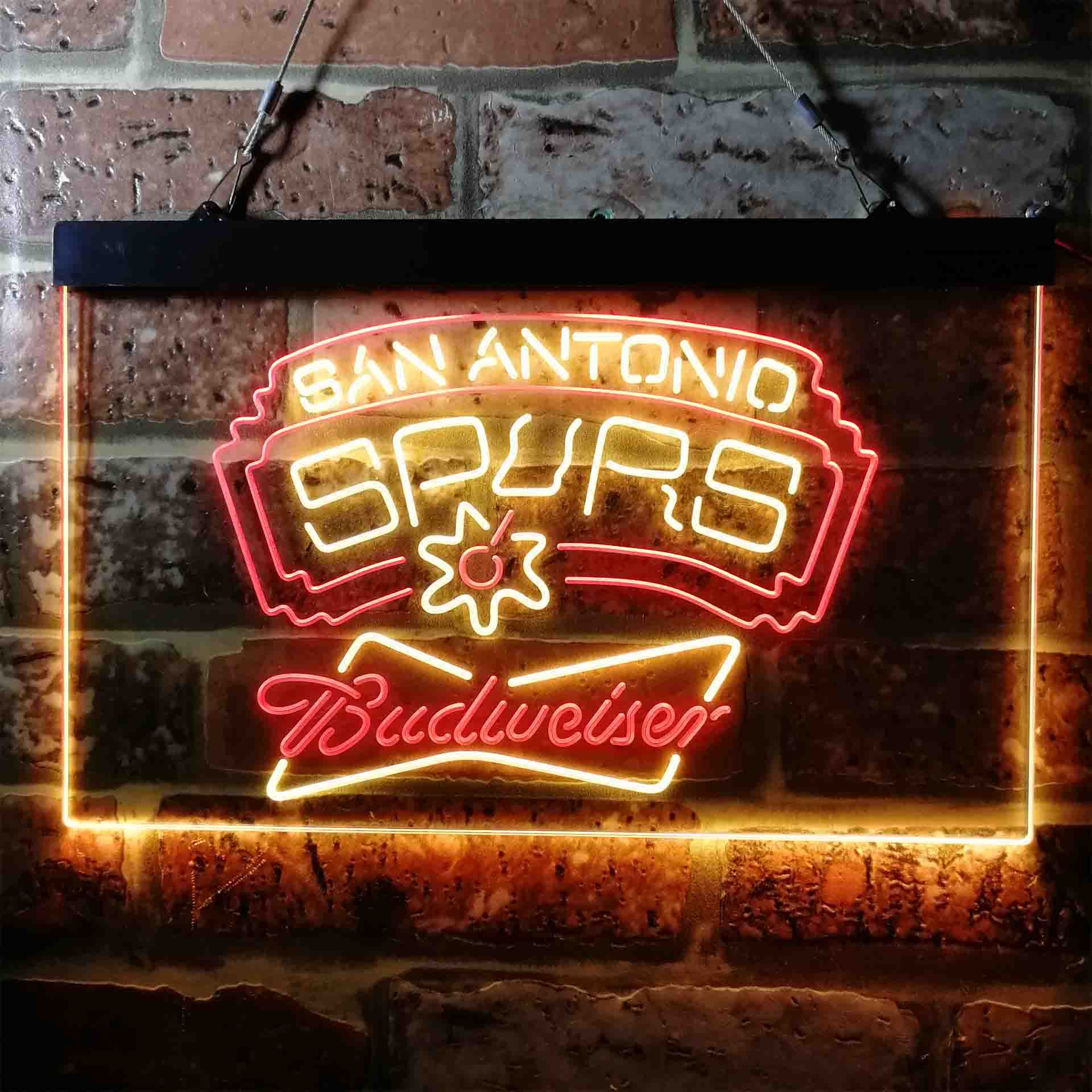 budweiser beer san antonio spurs nba LED Neon Sign - Image 10