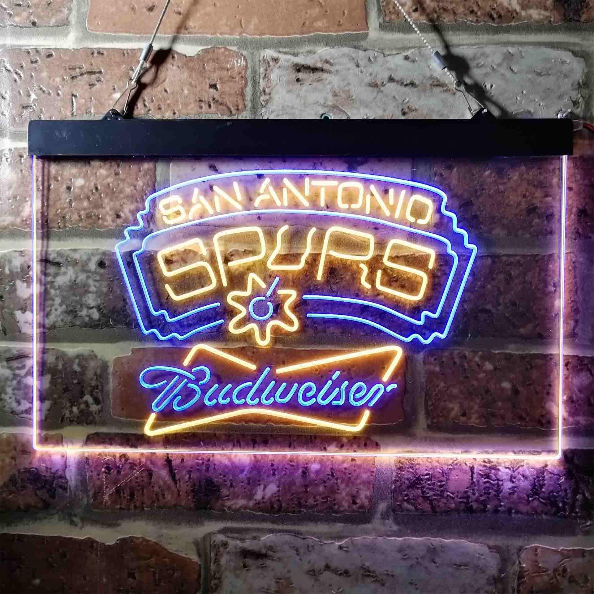 budweiser beer san antonio spurs nba LED Neon Sign - Image 11