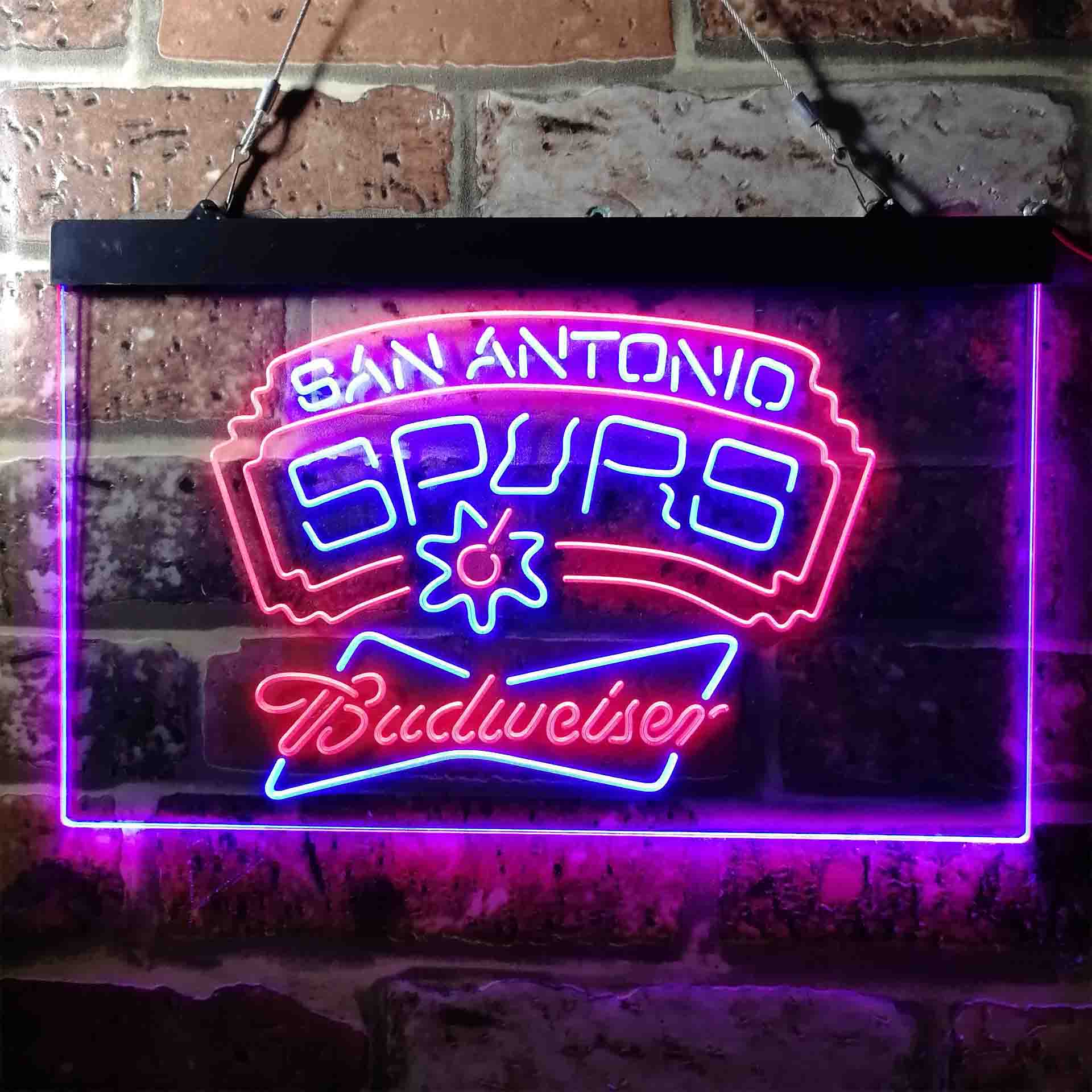 budweiser beer san antonio spurs nba LED Neon Sign - Image 3