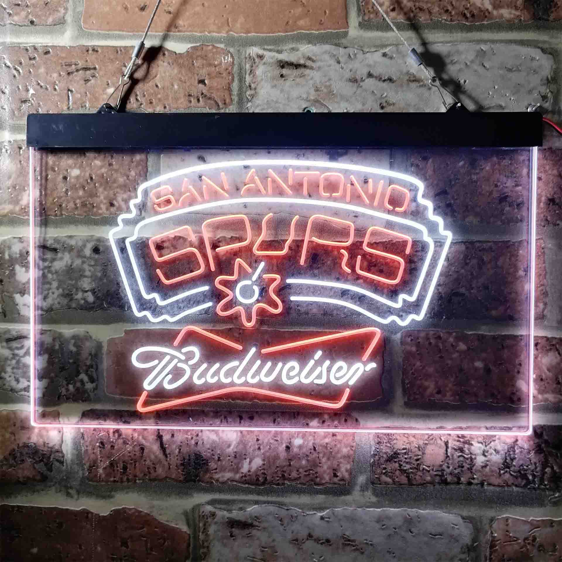 budweiser beer san antonio spurs nba LED Neon Sign - Image 4