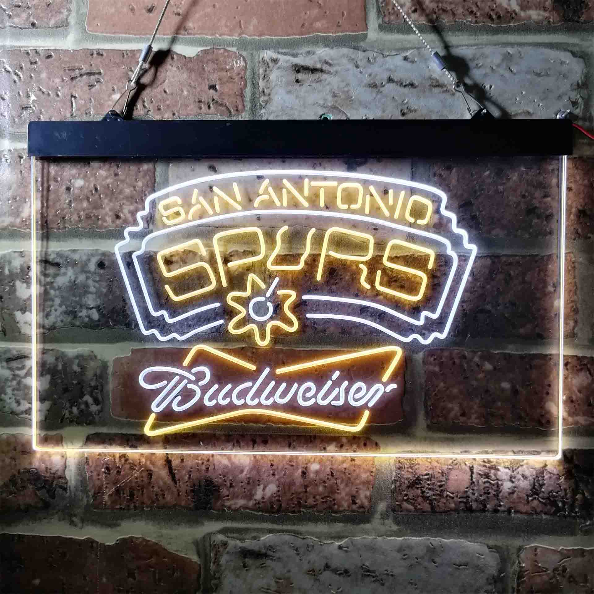 budweiser beer san antonio spurs nba LED Neon Sign - Image 5