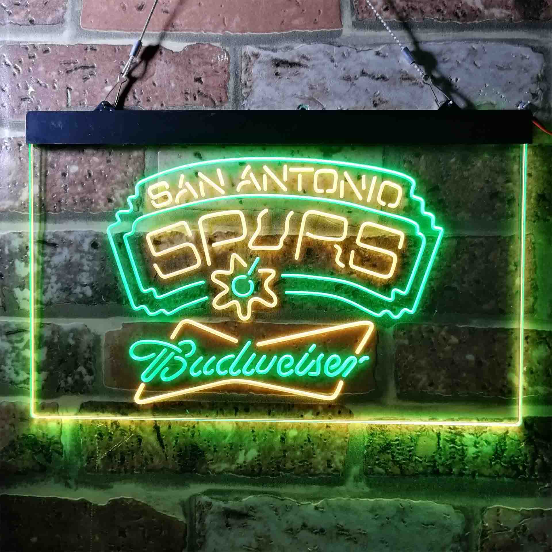 budweiser beer san antonio spurs nba LED Neon Sign - Image 6