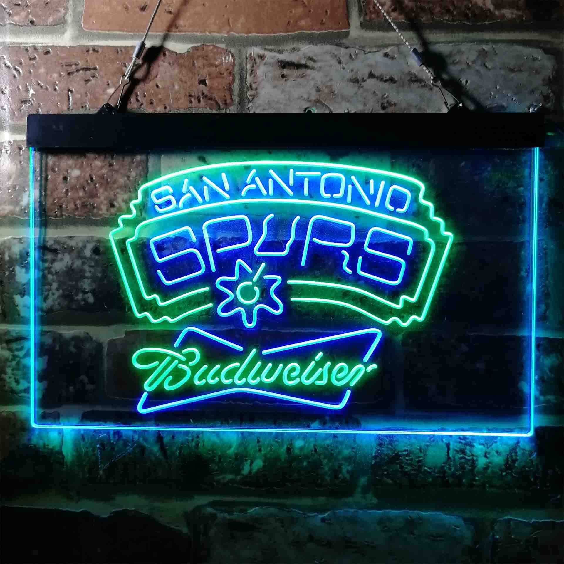 budweiser beer san antonio spurs nba LED Neon Sign - Image 7
