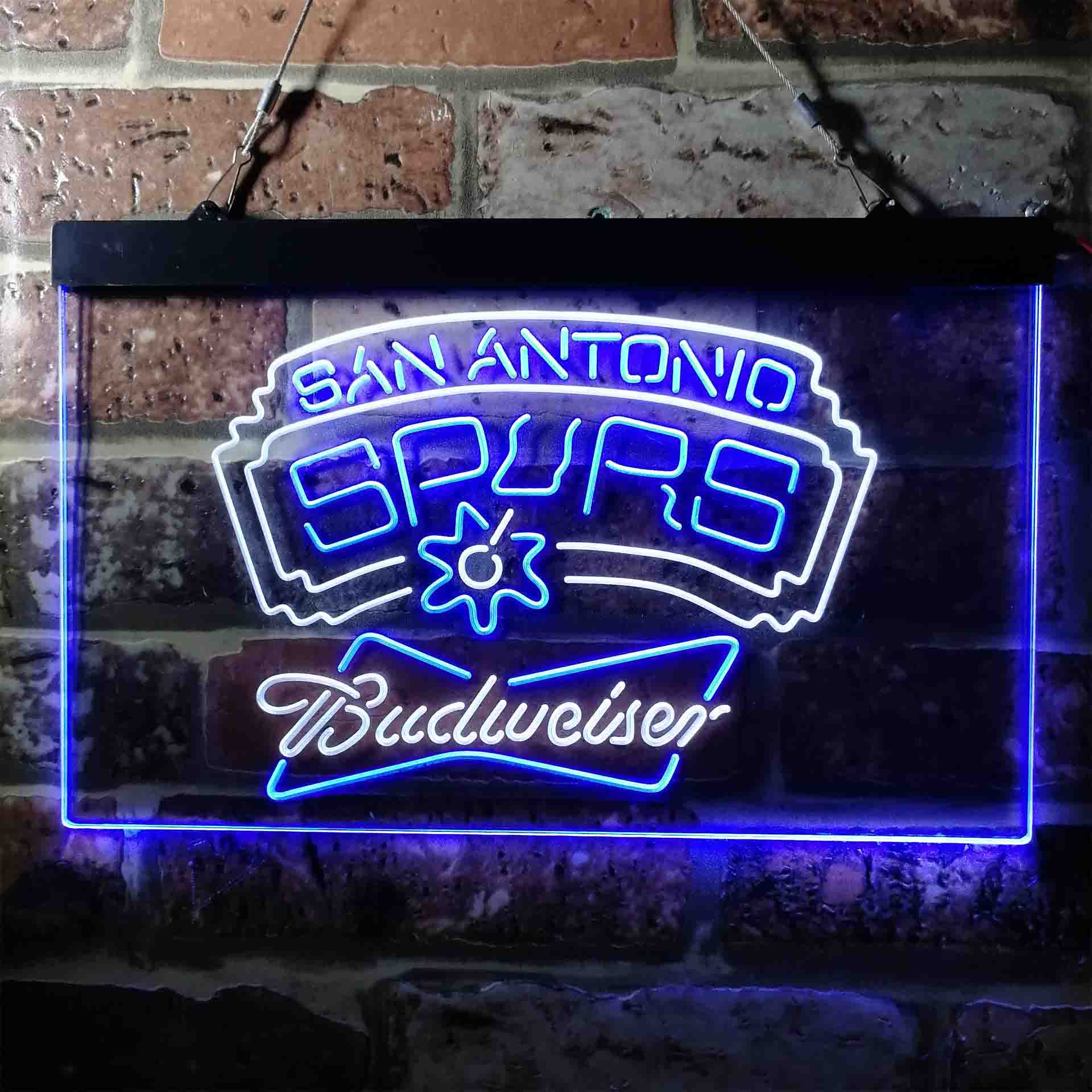 budweiser beer san antonio spurs nba LED Neon Sign - Image 8