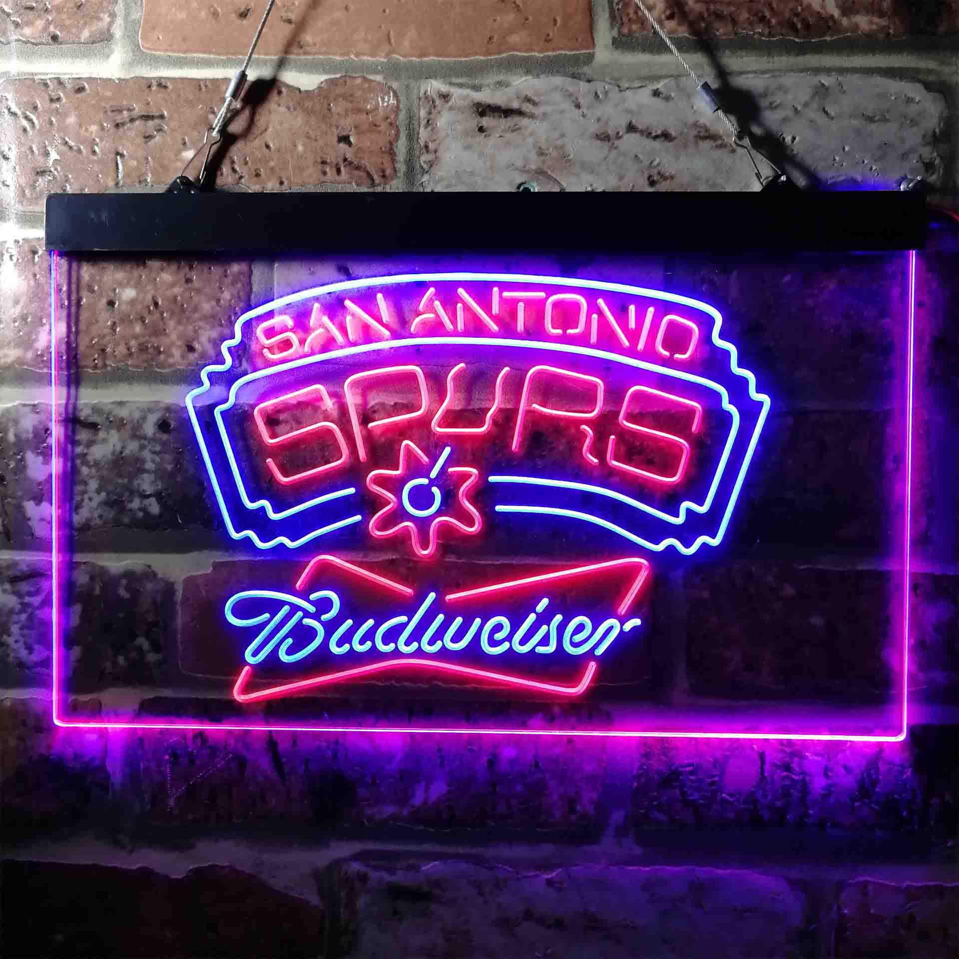 budweiser beer san antonio spurs nba LED Neon Sign - Image 9