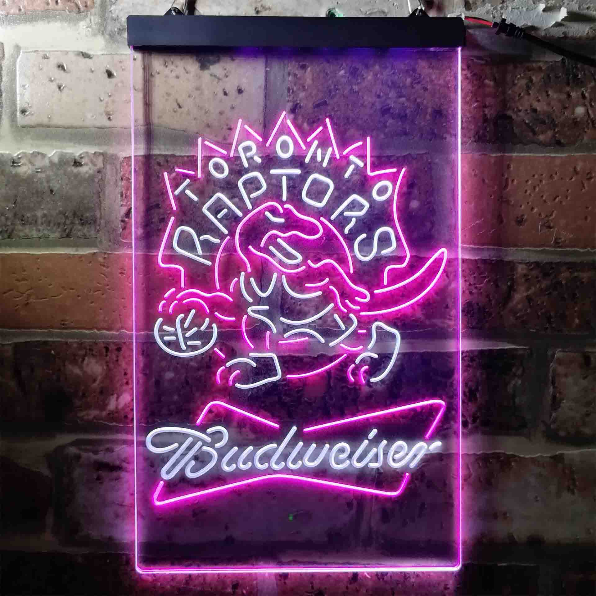 Toronto Raptors Budweiser Beer LED Neon Sign - Image 6