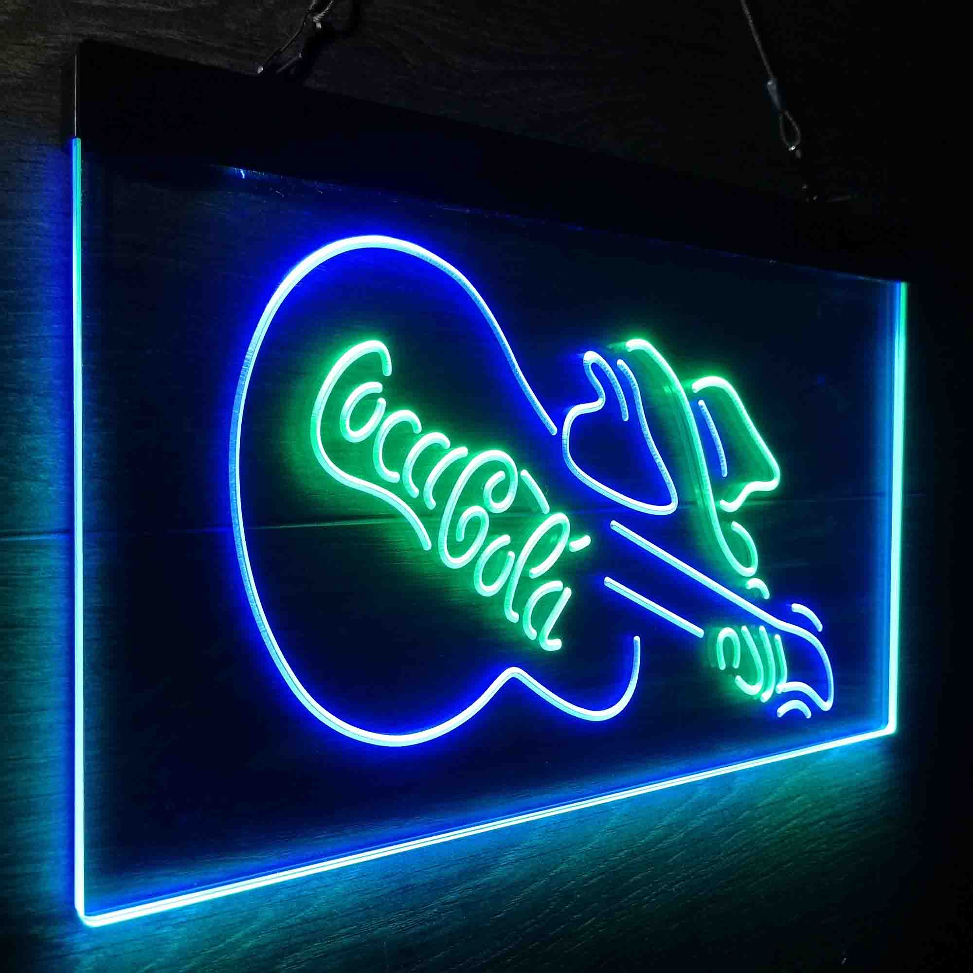 Cola Guitar Bar Neon-Like LED Sign - Image 17
