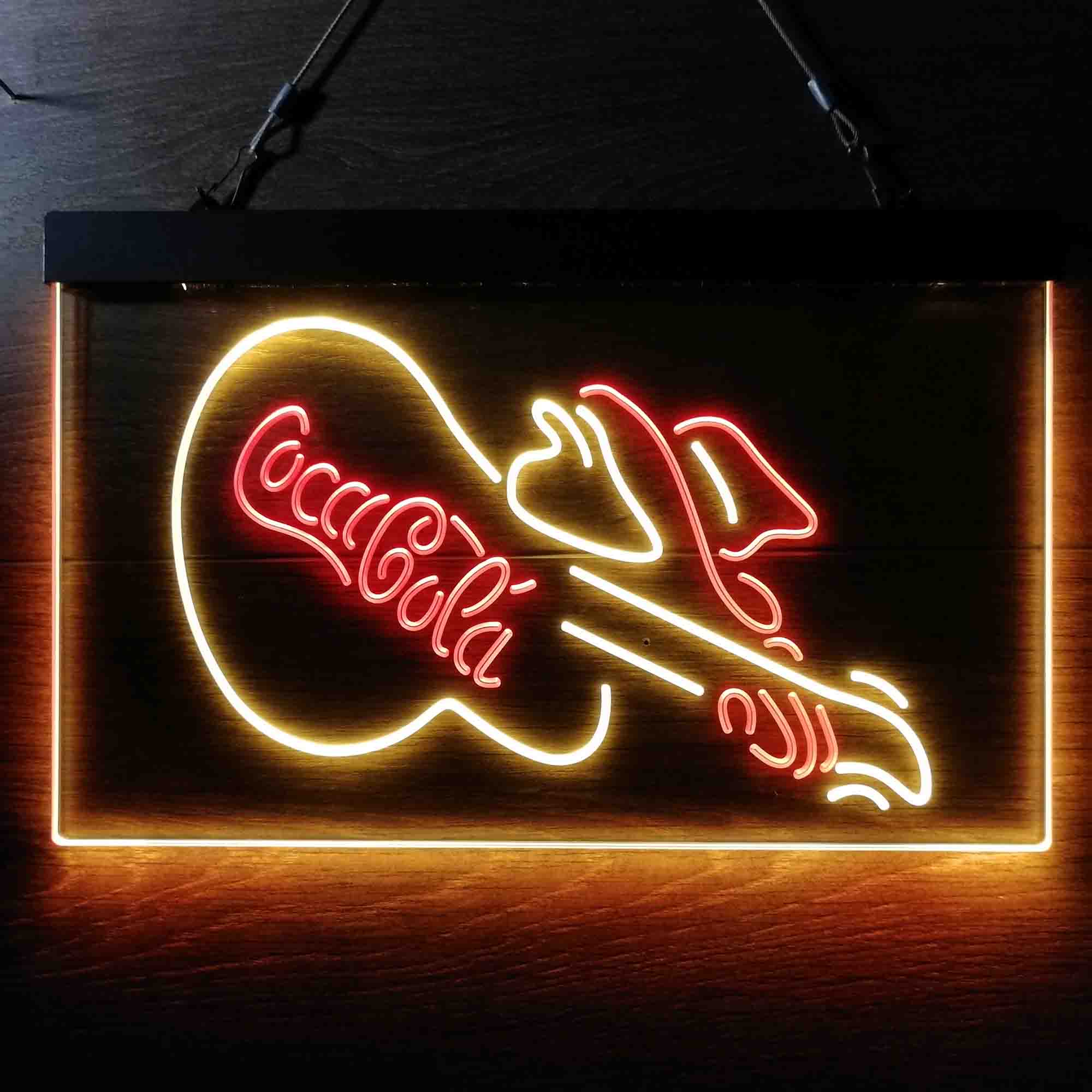 Cola Guitar Bar Neon-Like LED Sign - Image 3