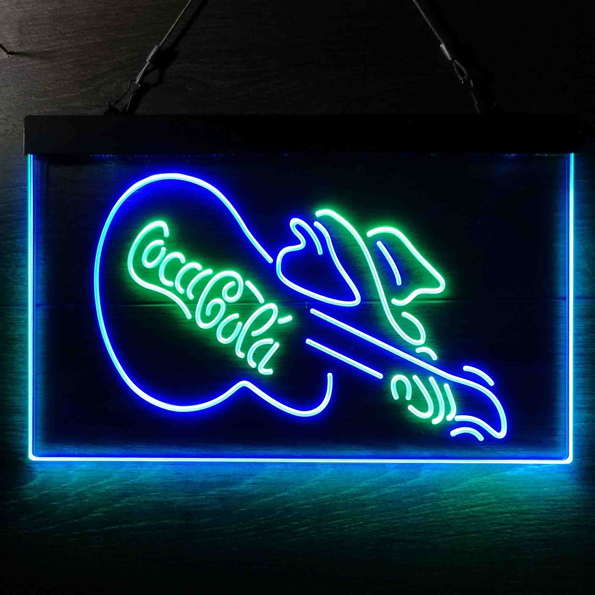 Cola Guitar Bar Neon-Like LED Sign - Image 4