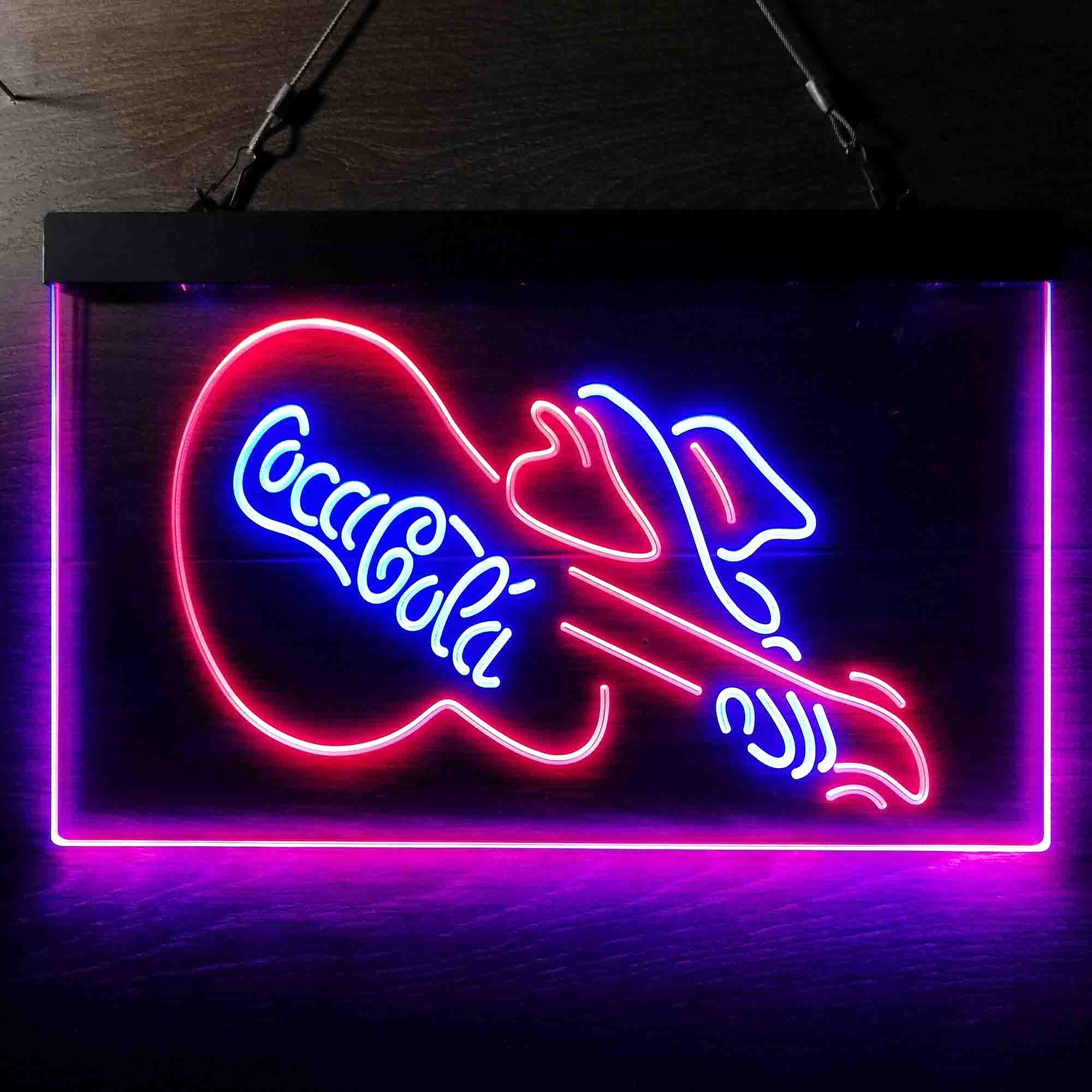 Cola Guitar Bar Neon-Like LED Sign - Image 8