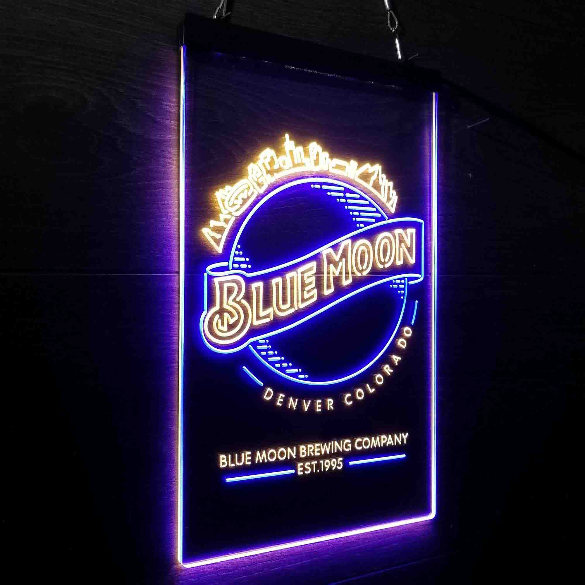 Desperate Enterprises Blue Moon Skyline Neon-Like LED Sign - Image 18