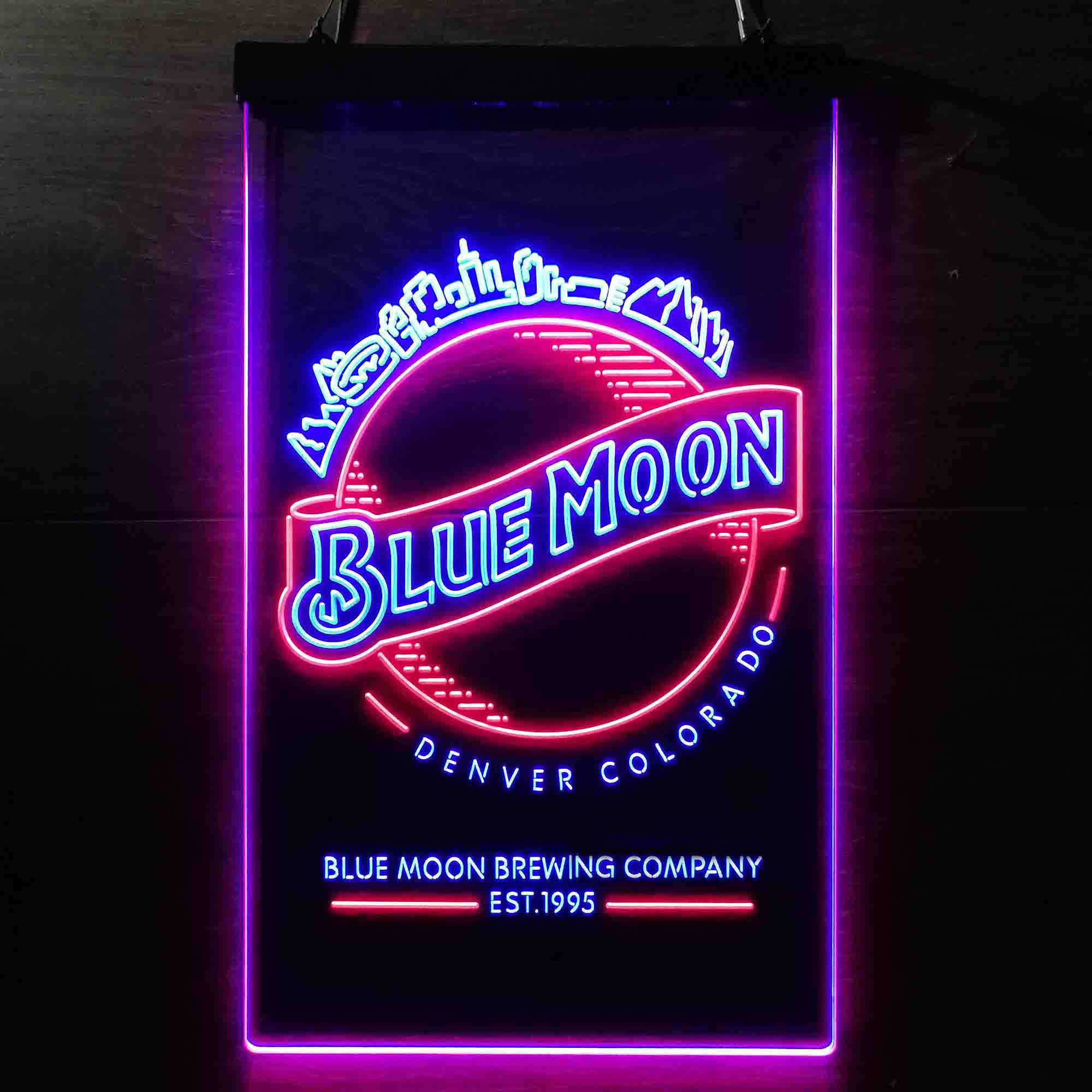 Desperate Enterprises Blue Moon Skyline Neon-Like LED Sign - Image 4