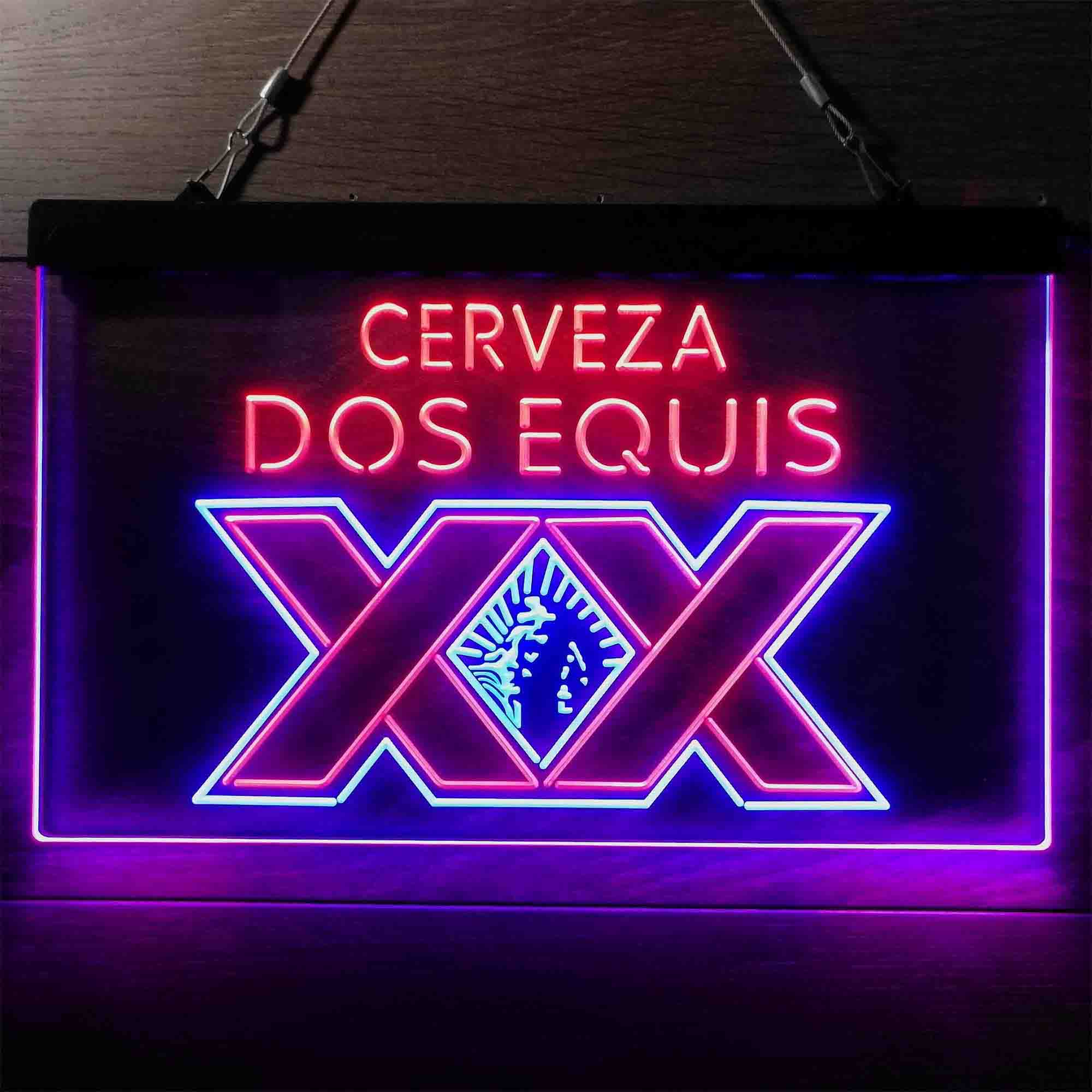 Dos Equis Bright Red XX Mexican Neon-Like LED Sign - Image 11