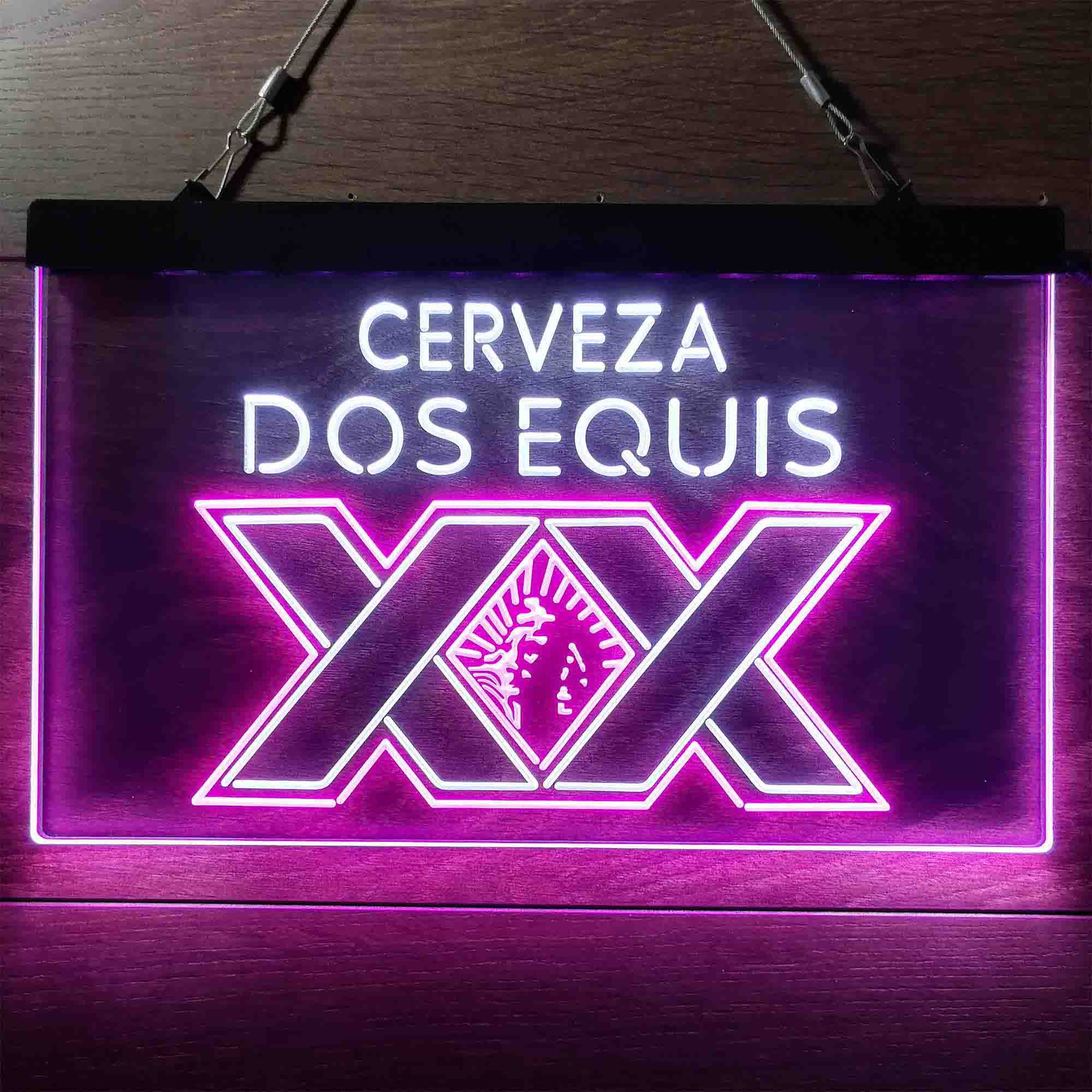 Dos Equis Bright Red XX Mexican Neon-Like LED Sign - Image 13