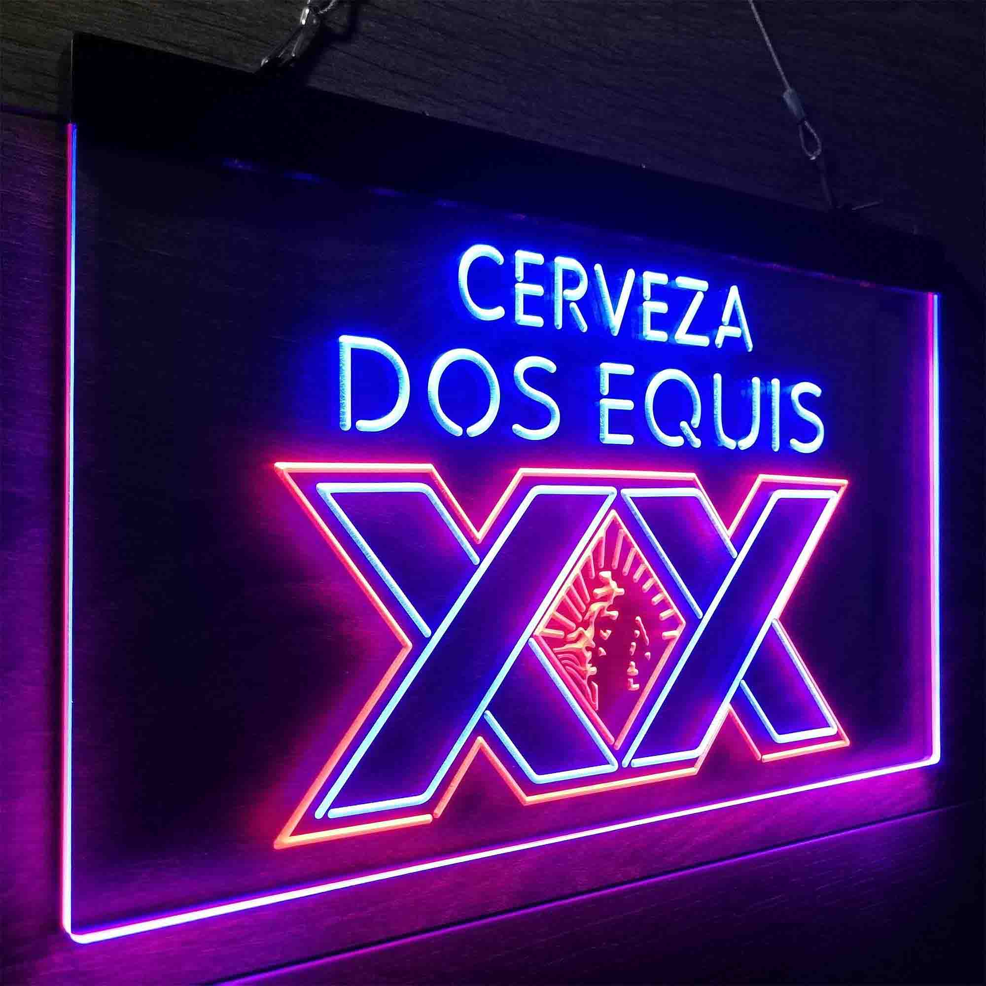 Dos Equis Bright Red XX Mexican Neon-Like LED Sign - Image 21