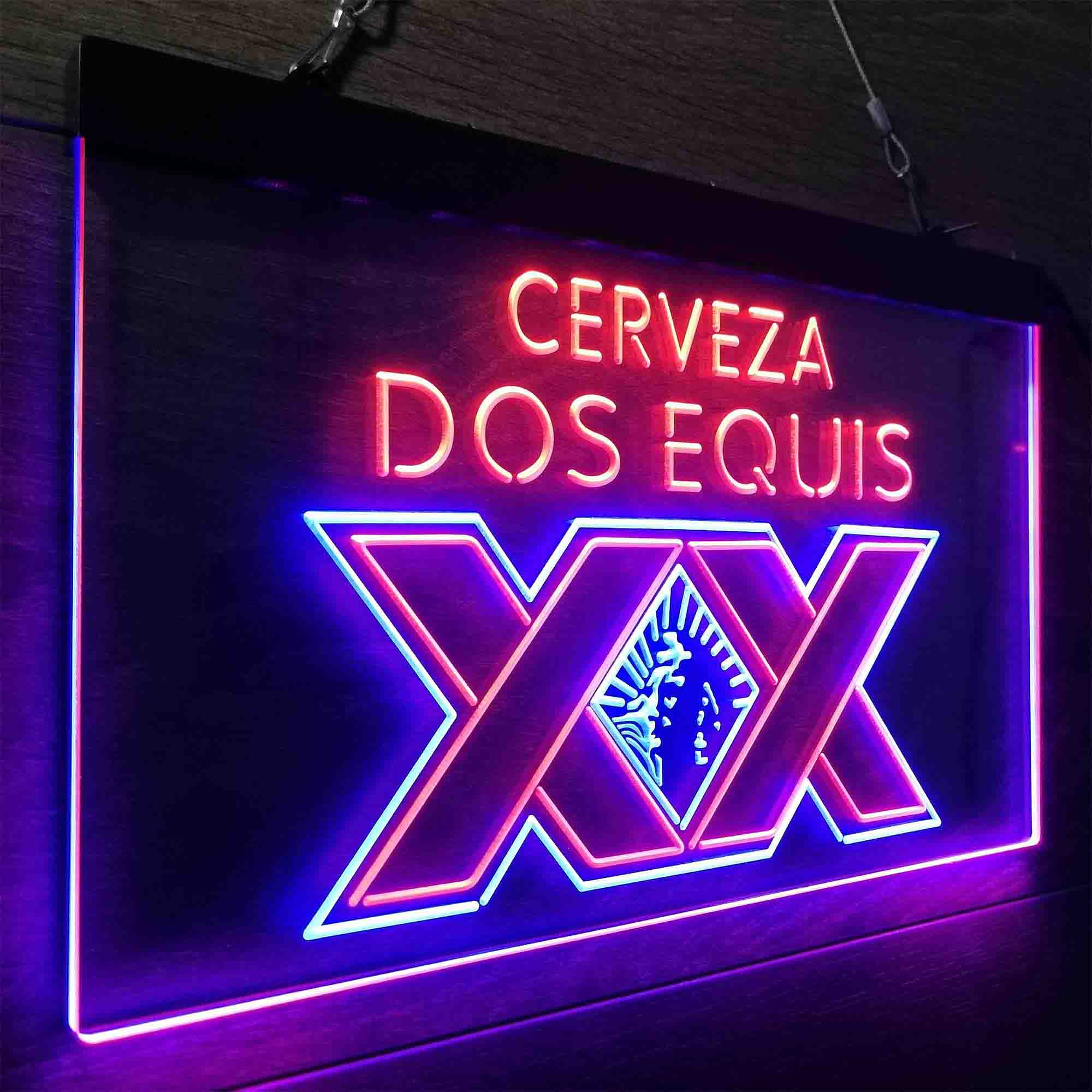 Dos Equis Bright Red XX Mexican Neon-Like LED Sign - Image 24
