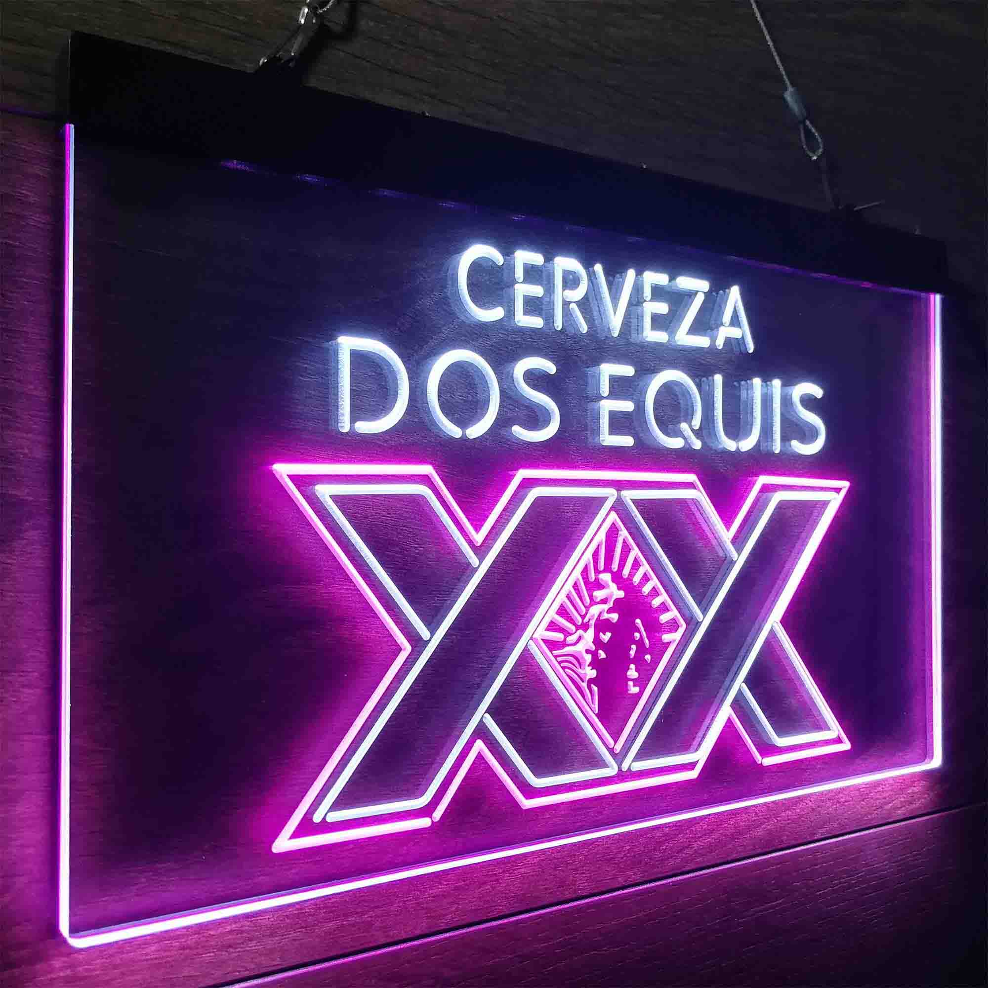Dos Equis Bright Red XX Mexican Neon-Like LED Sign - Image 26