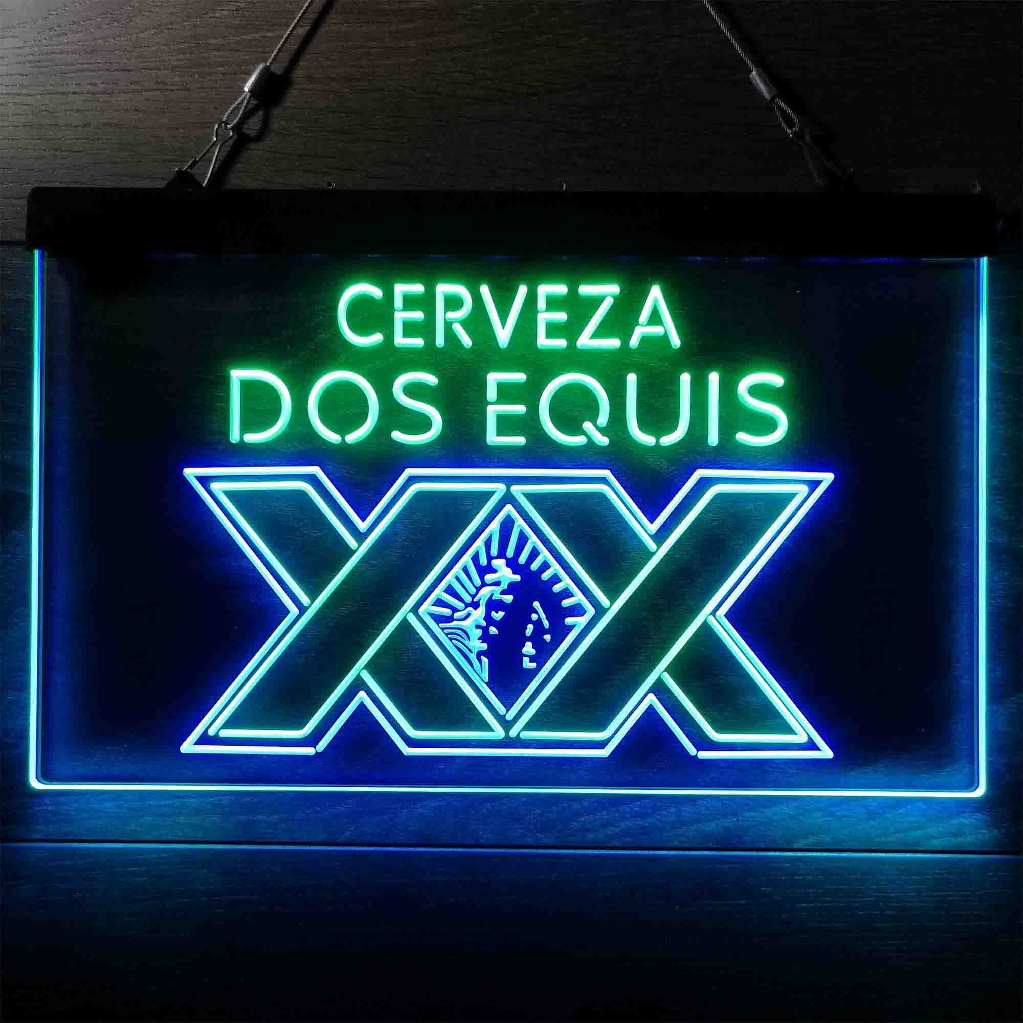 Dos Equis Bright Red XX Mexican Neon-Like LED Sign - Image 5