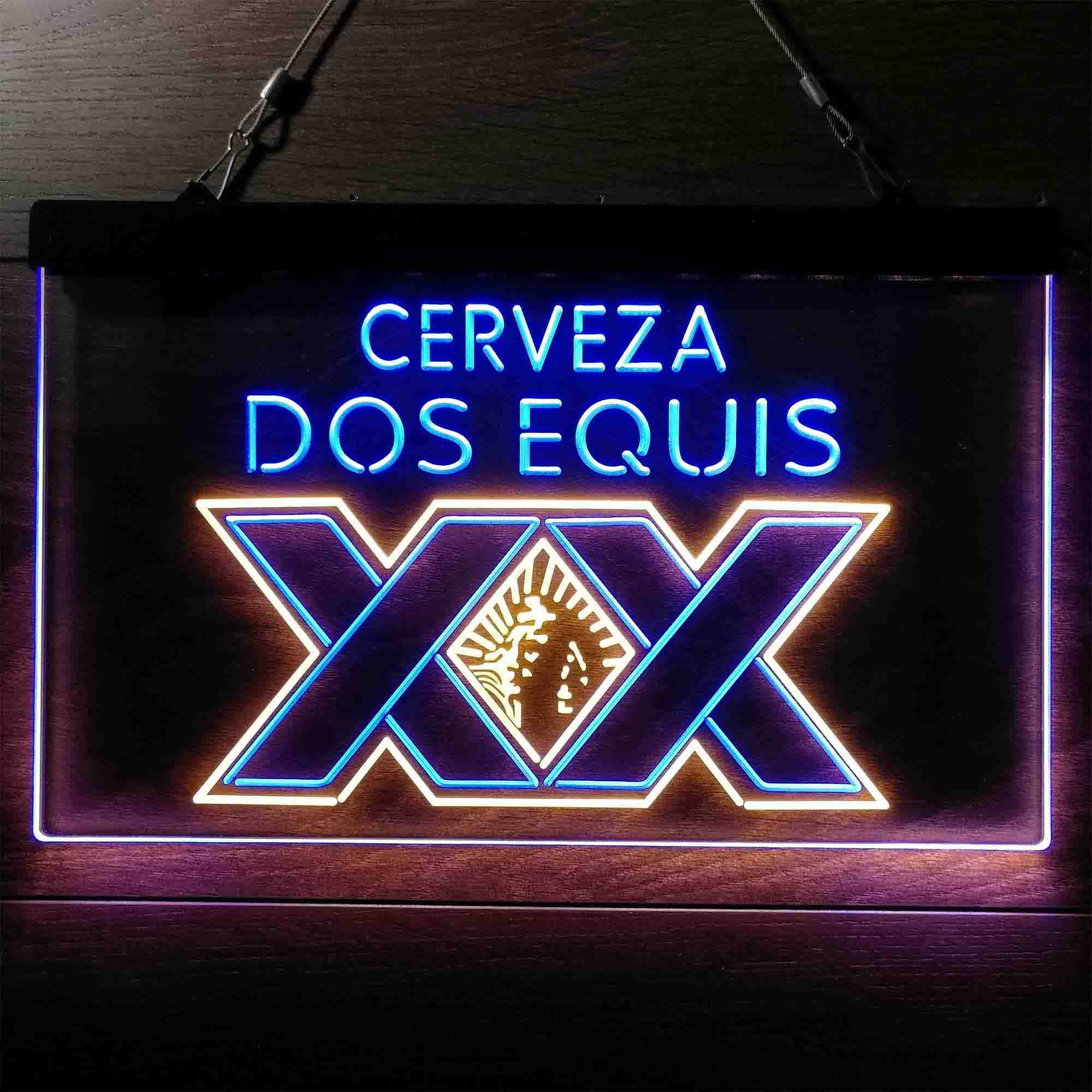 Dos Equis Bright Red XX Mexican Neon-Like LED Sign - Image 6
