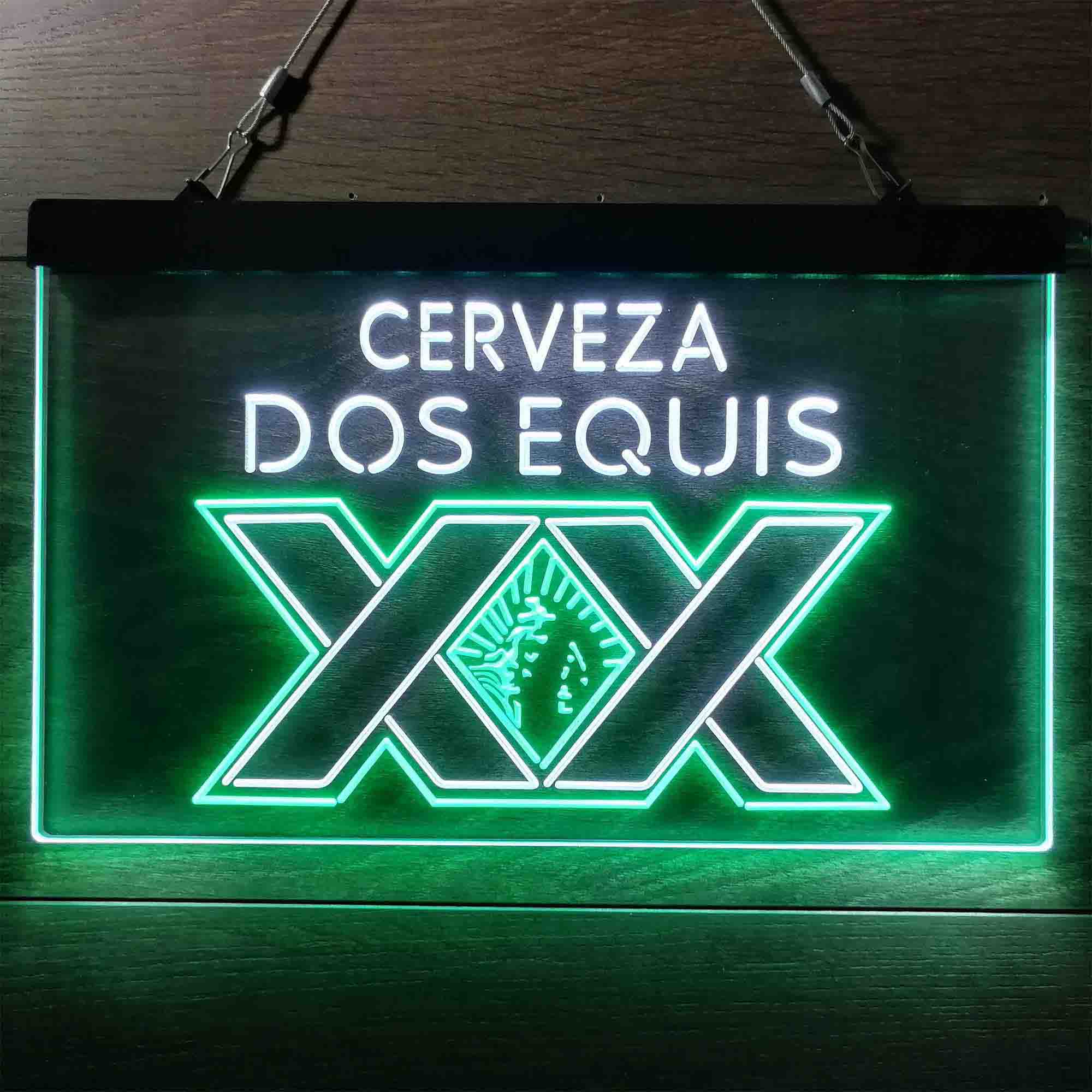 Dos Equis Bright Red XX Mexican Neon-Like LED Sign - Image 7