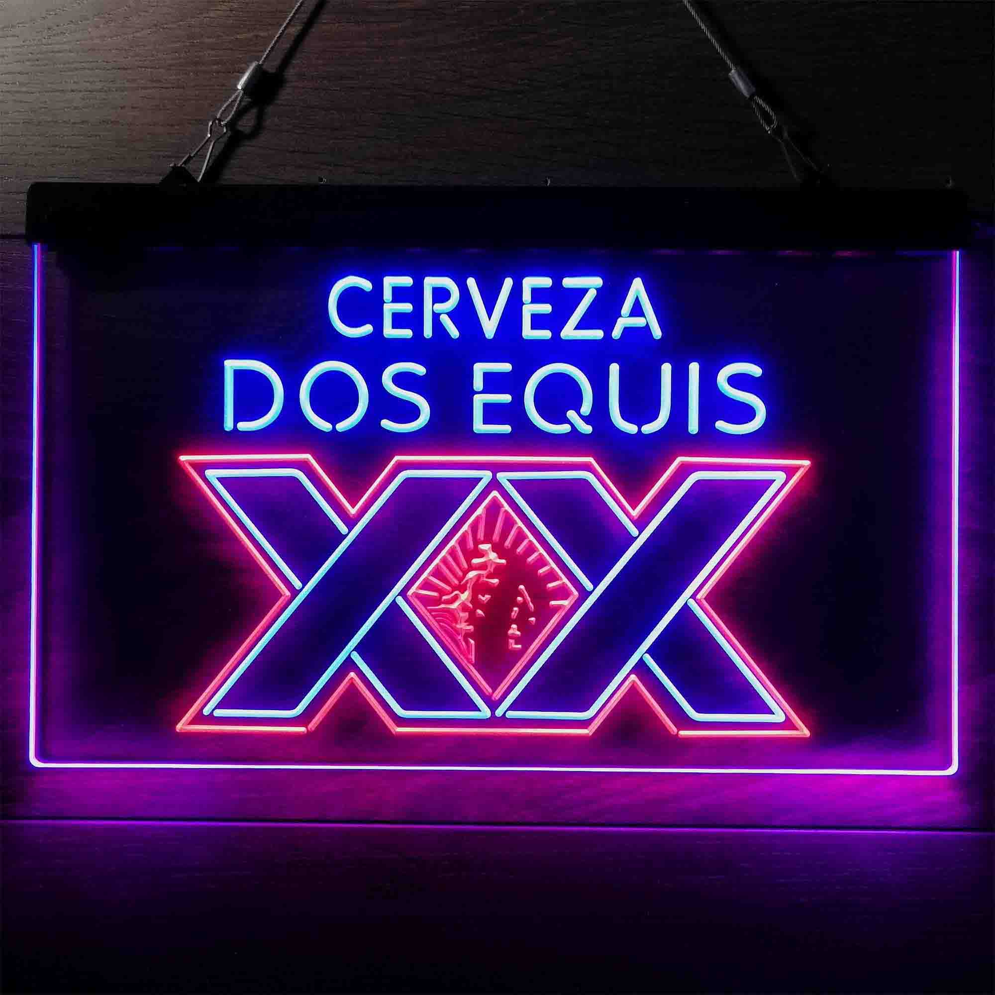 Dos Equis Bright Red XX Mexican Neon-Like LED Sign - Image 8