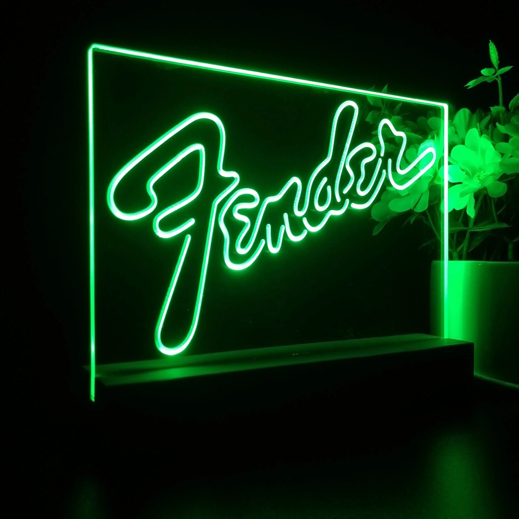 Fender Guitar 3D Illusion Night Light Desk Lamp - Image 6