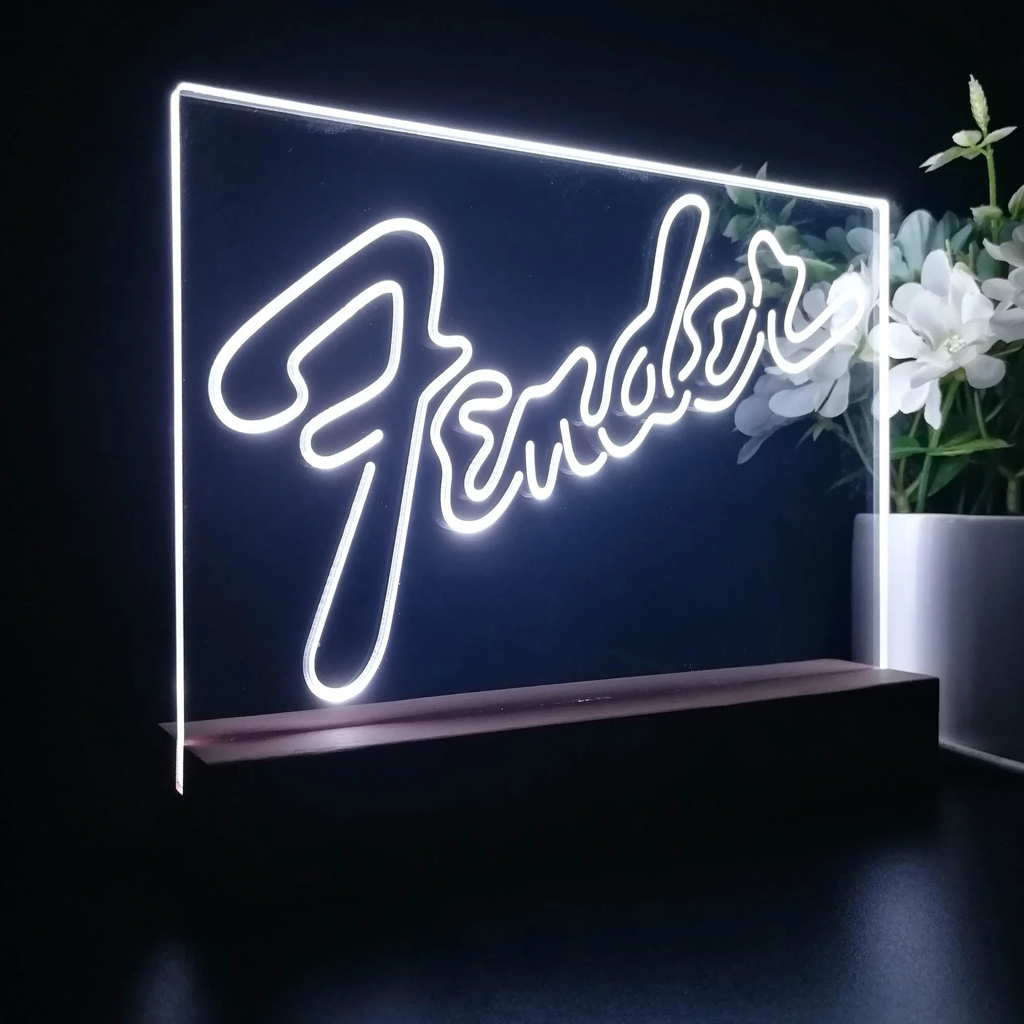 Fender Guitar 3D Illusion Night Light Desk Lamp - Image 7
