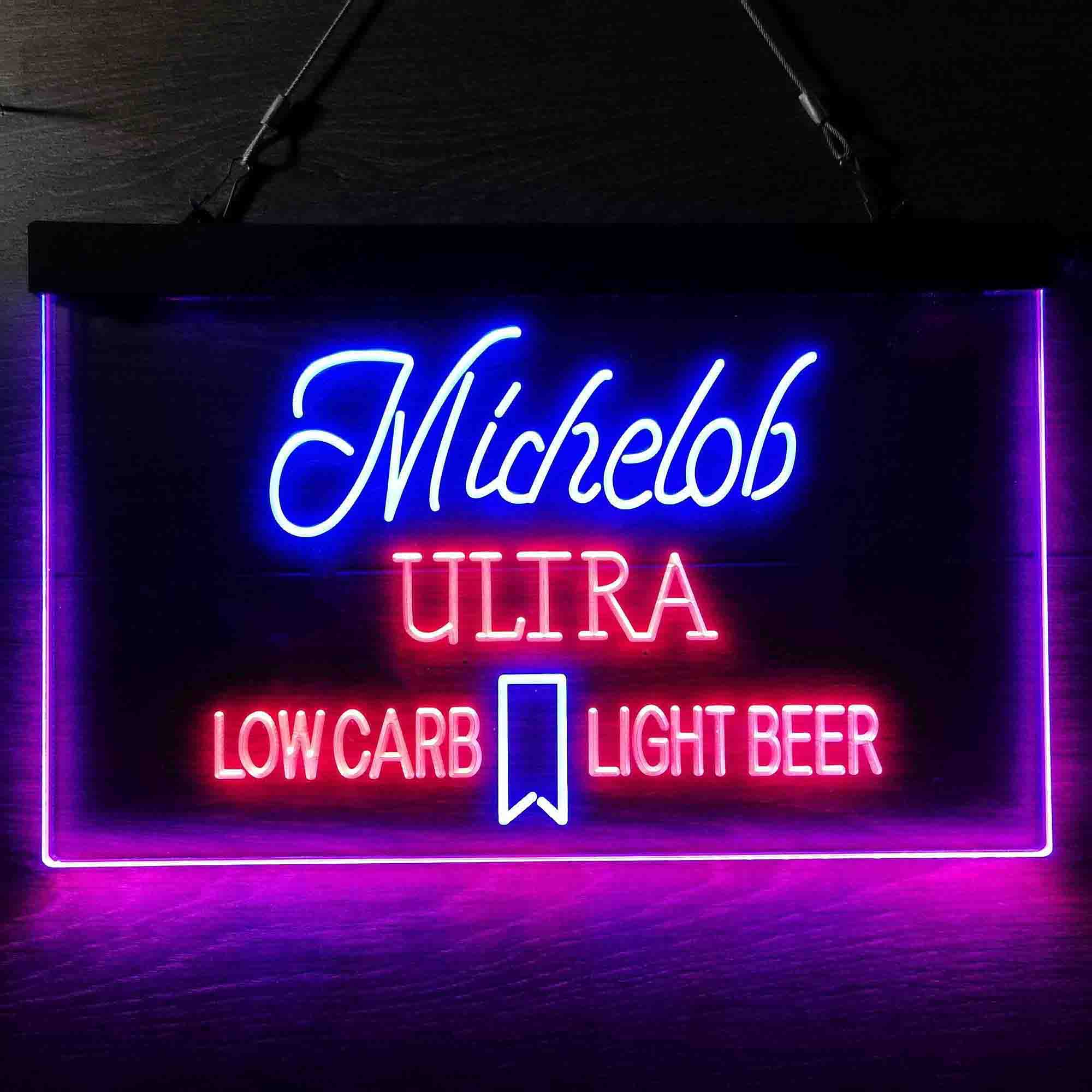Michelob Ultra Light Low Carb Red Ribbon Neon-Like LED Sign - Image 12
