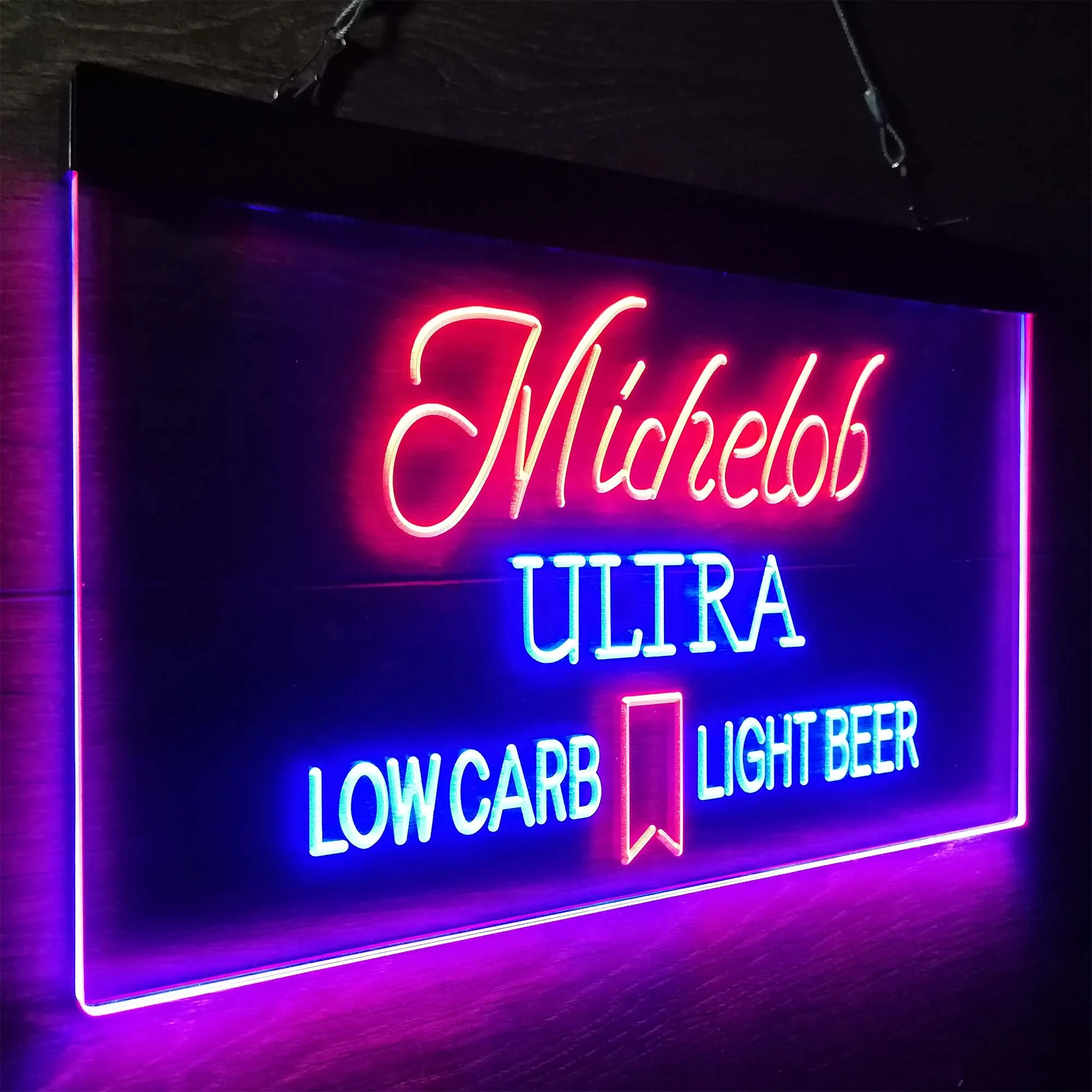 Michelob Ultra Light Low Carb Red Ribbon Neon-Like LED Sign - Image 15