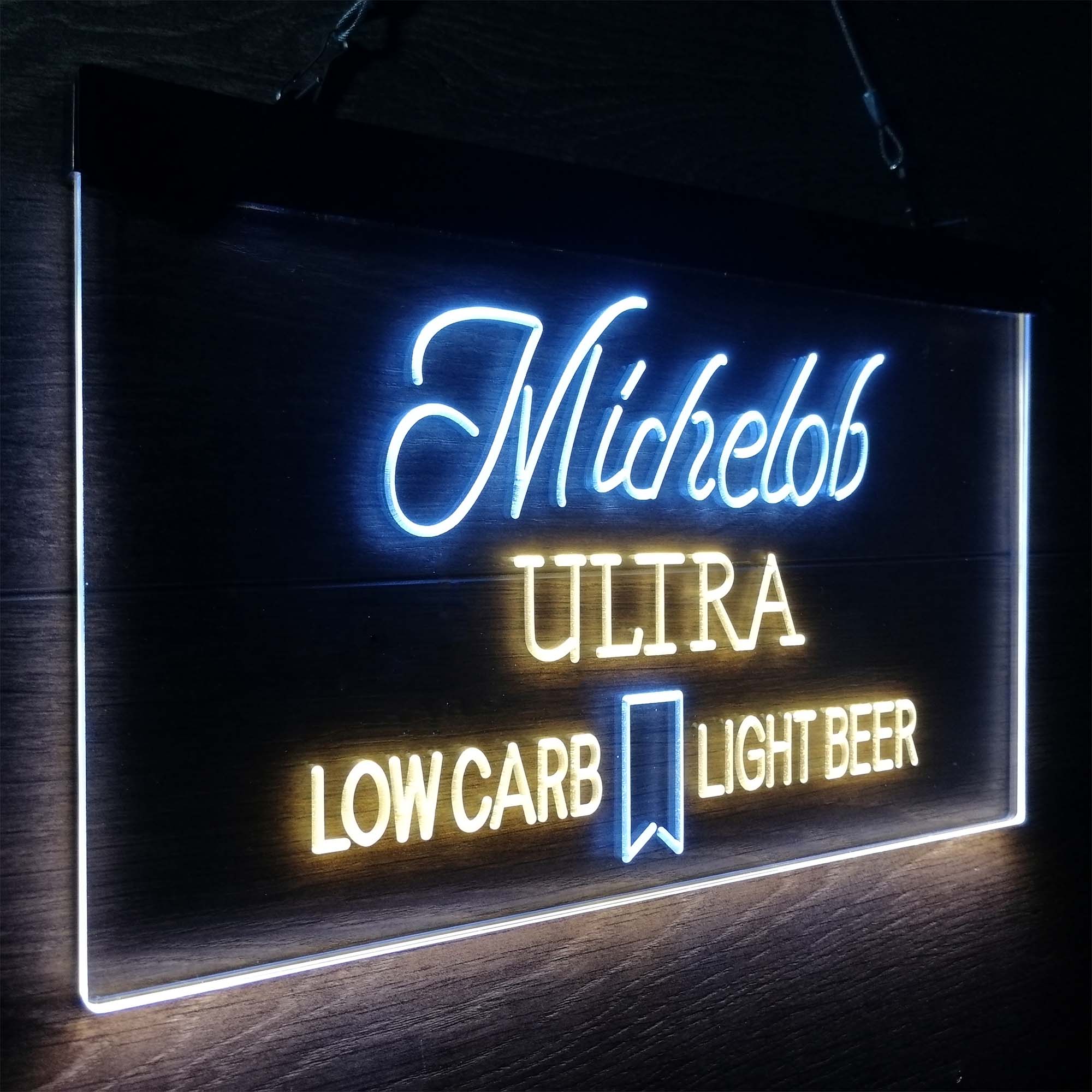 Michelob Ultra Light Low Carb Red Ribbon Neon-Like LED Sign - Image 16