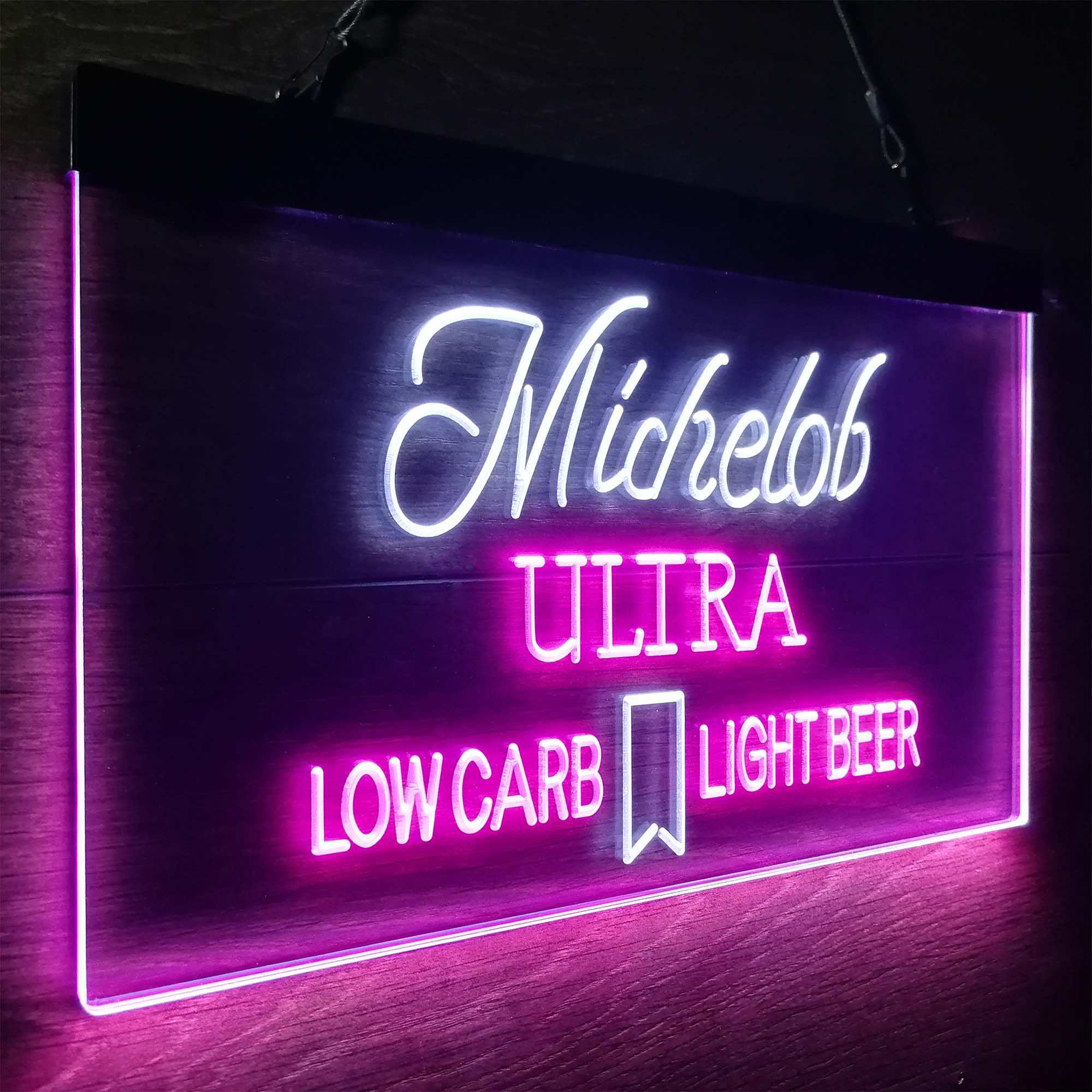 Michelob Ultra Light Low Carb Red Ribbon Neon-Like LED Sign - Image 18