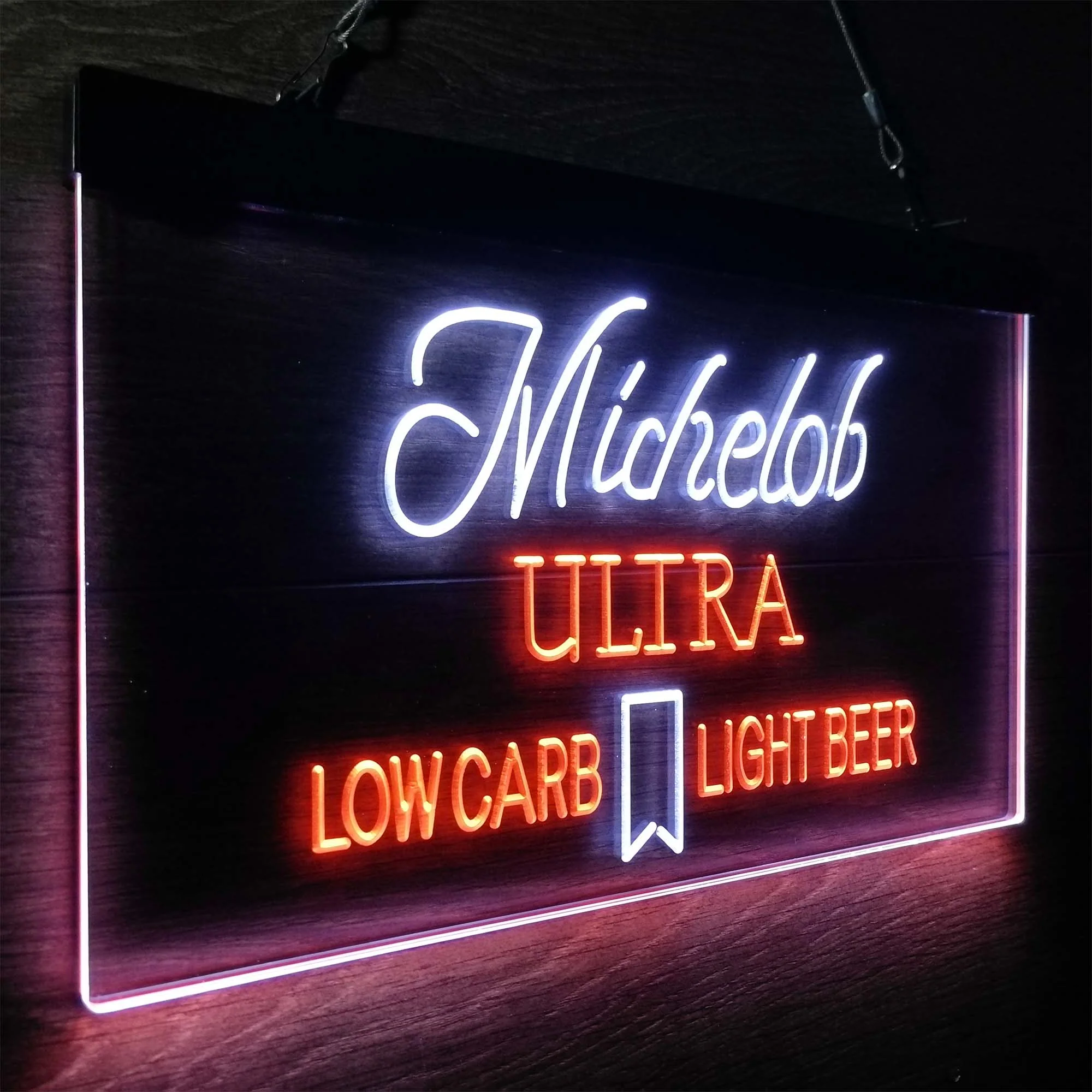 Michelob Ultra Light Low Carb Red Ribbon Neon-Like LED Sign - Image 20