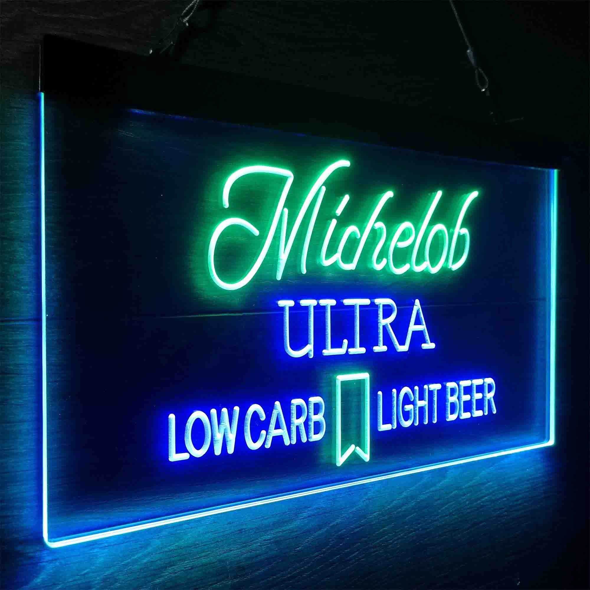 Michelob Ultra Light Low Carb Red Ribbon Neon-Like LED Sign - Image 23