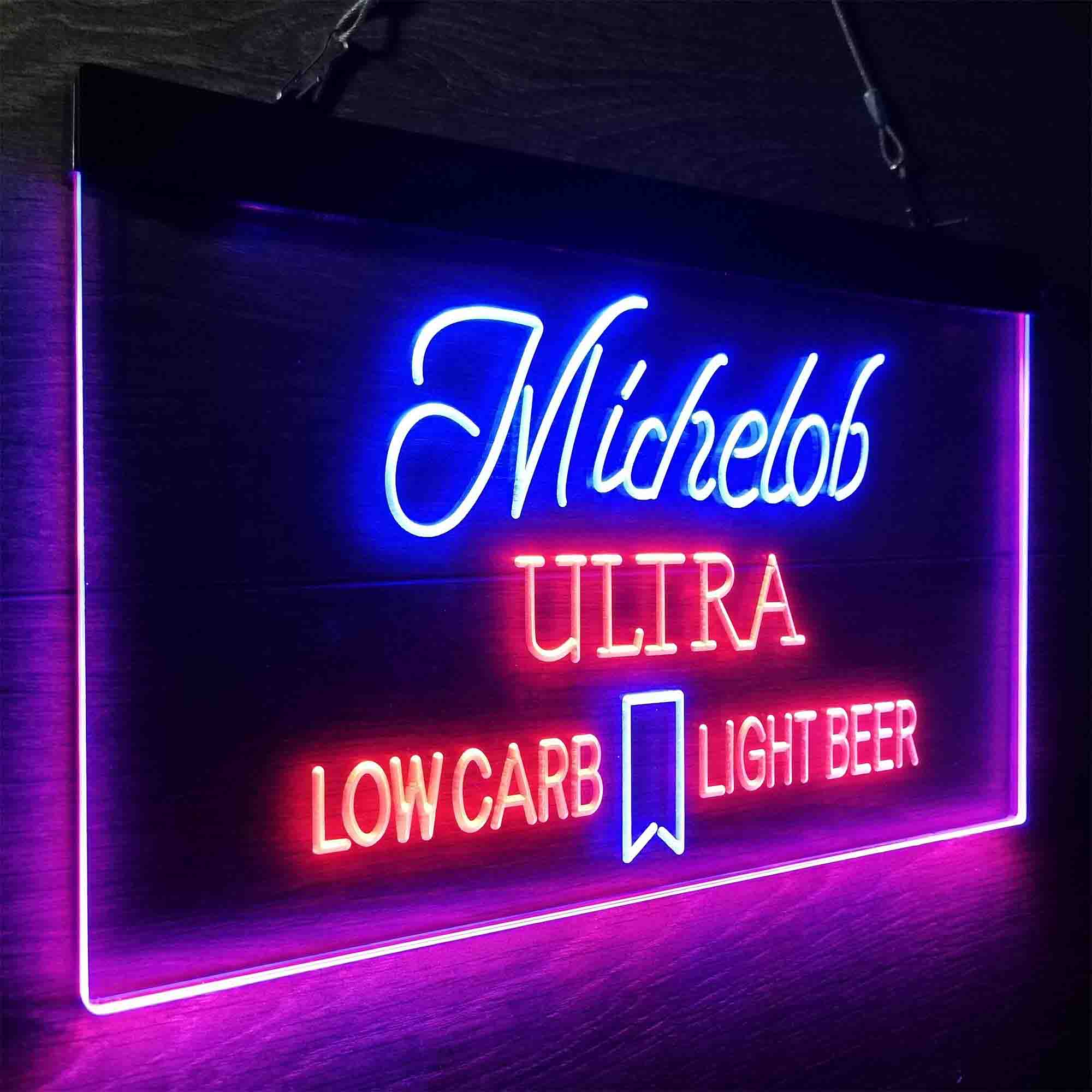 Michelob Ultra Light Low Carb Red Ribbon Neon-Like LED Sign - Image 25