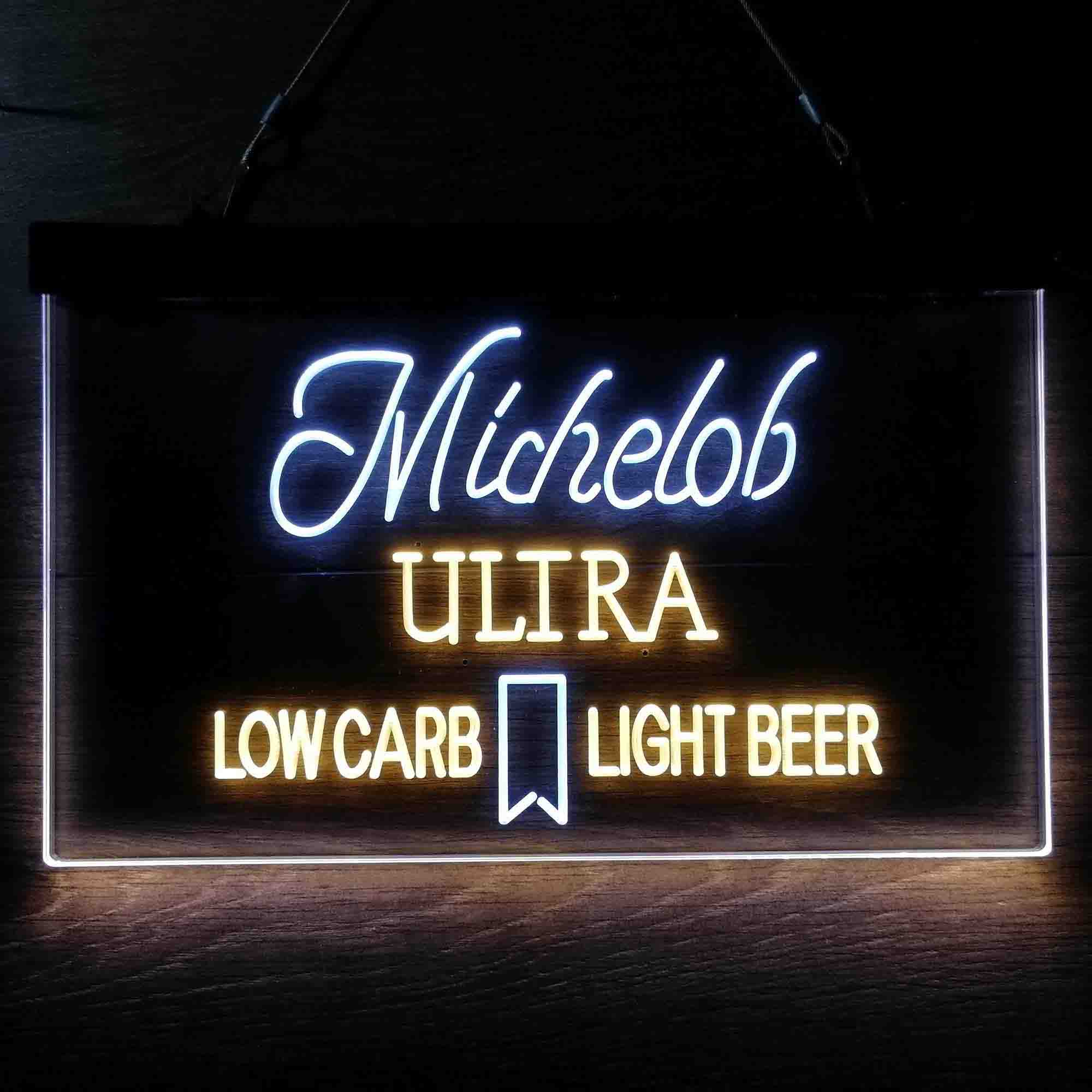 Michelob Ultra Light Low Carb Red Ribbon Neon-Like LED Sign - Image 3