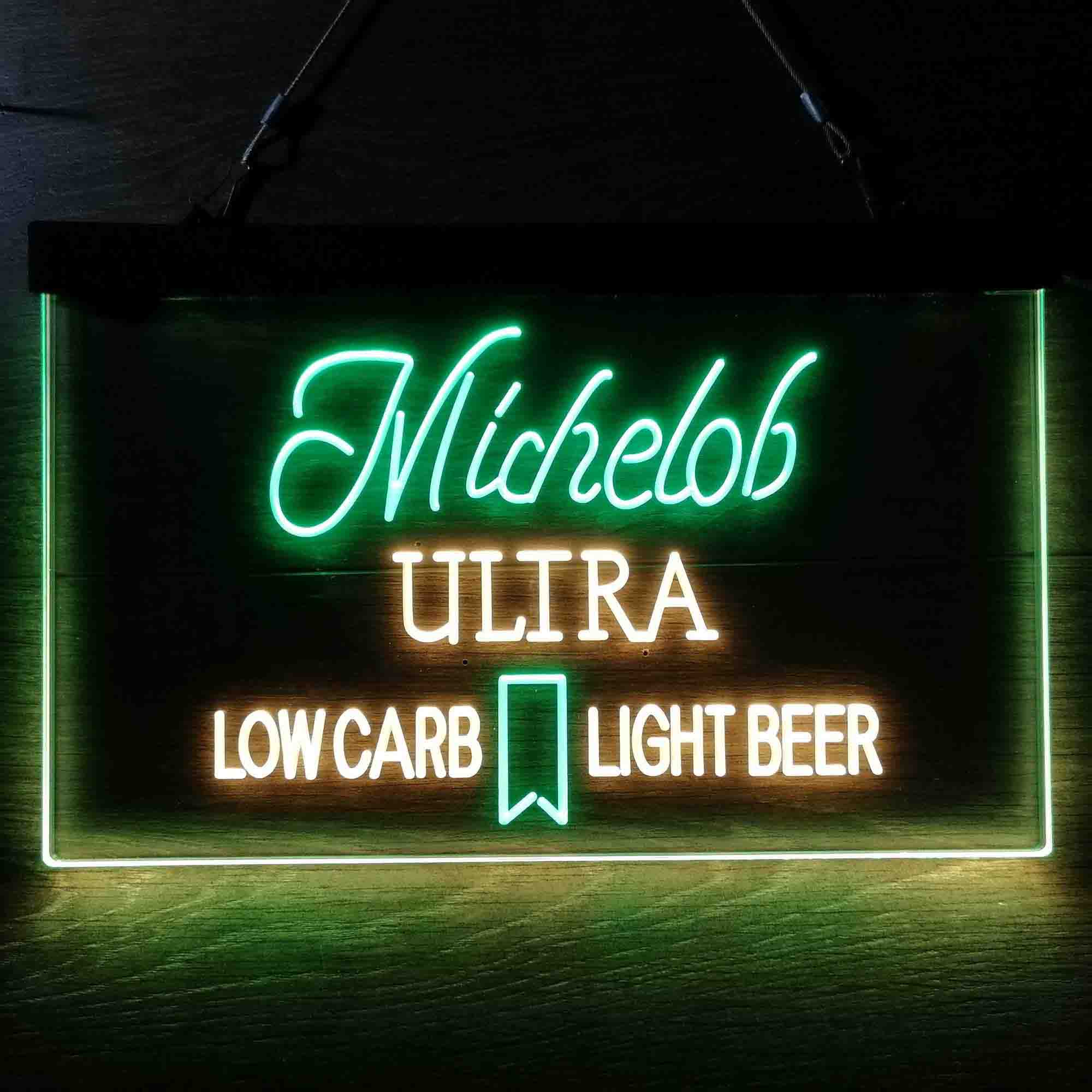 Michelob Ultra Light Low Carb Red Ribbon Neon-Like LED Sign - Image 4
