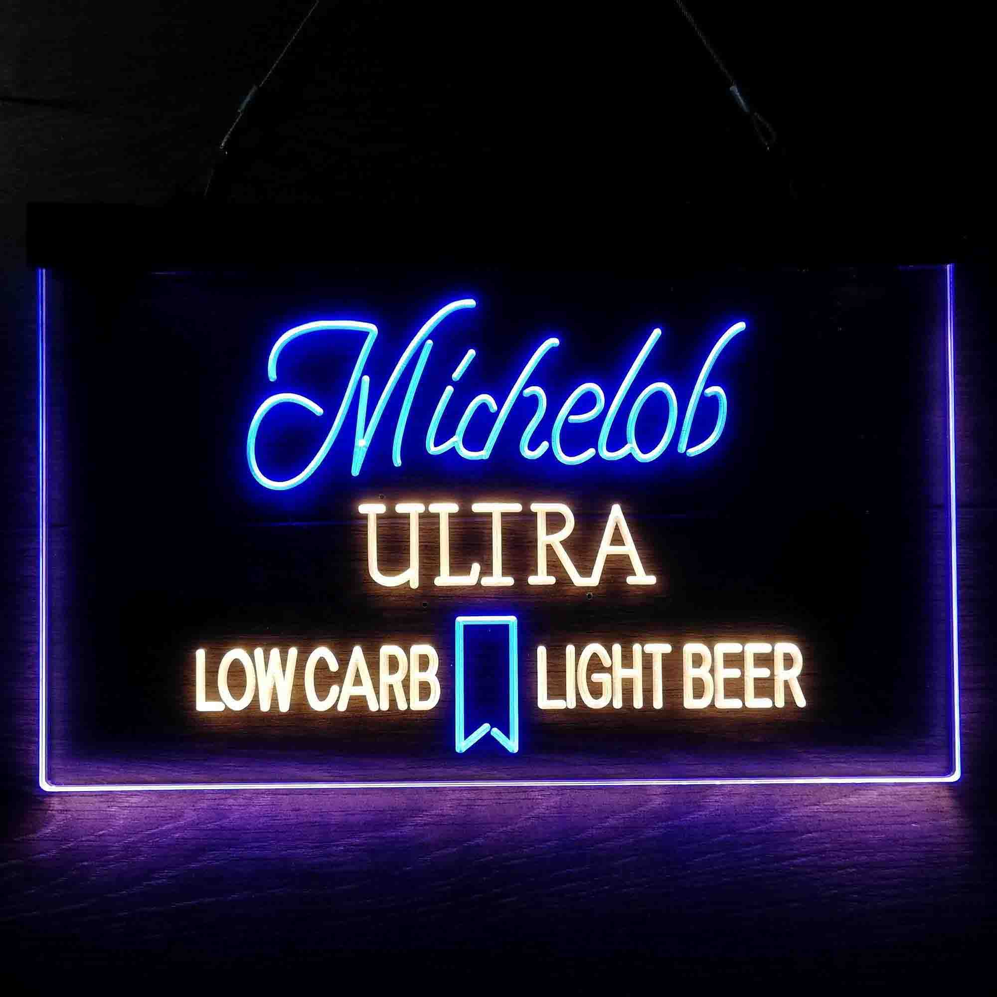 Michelob Ultra Light Low Carb Red Ribbon Neon-Like LED Sign - Image 6