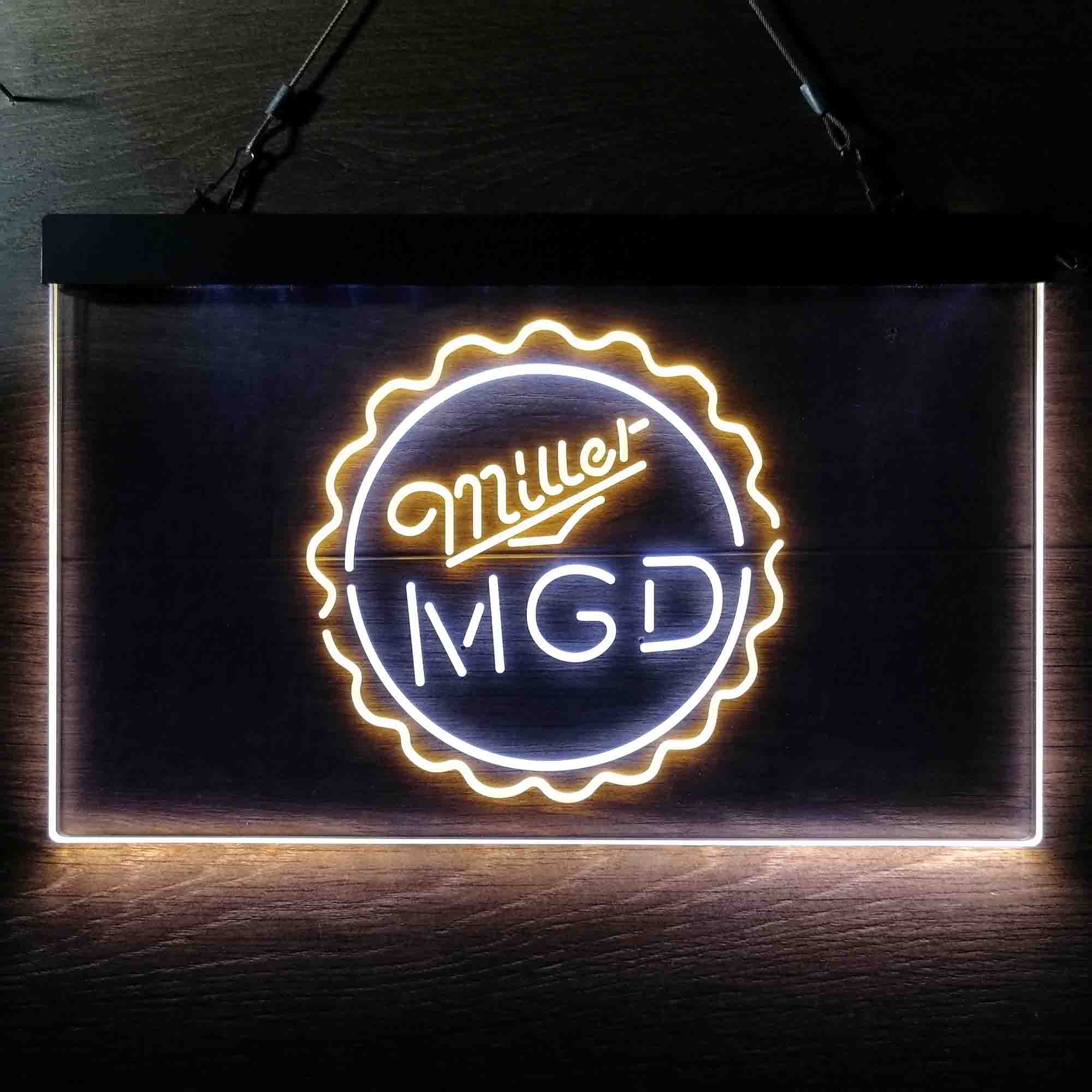 Miller Lite Genuine Draft Bottle Cap Neon-Like LED Sign - Image 10