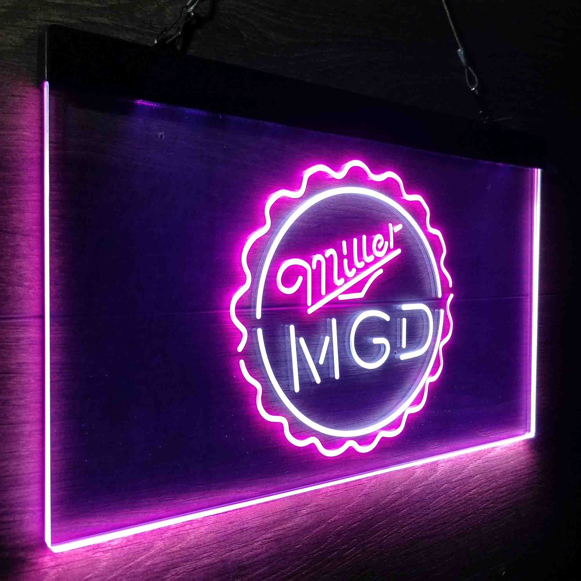 Miller Lite Genuine Draft Bottle Cap Neon-Like LED Sign - Image 17