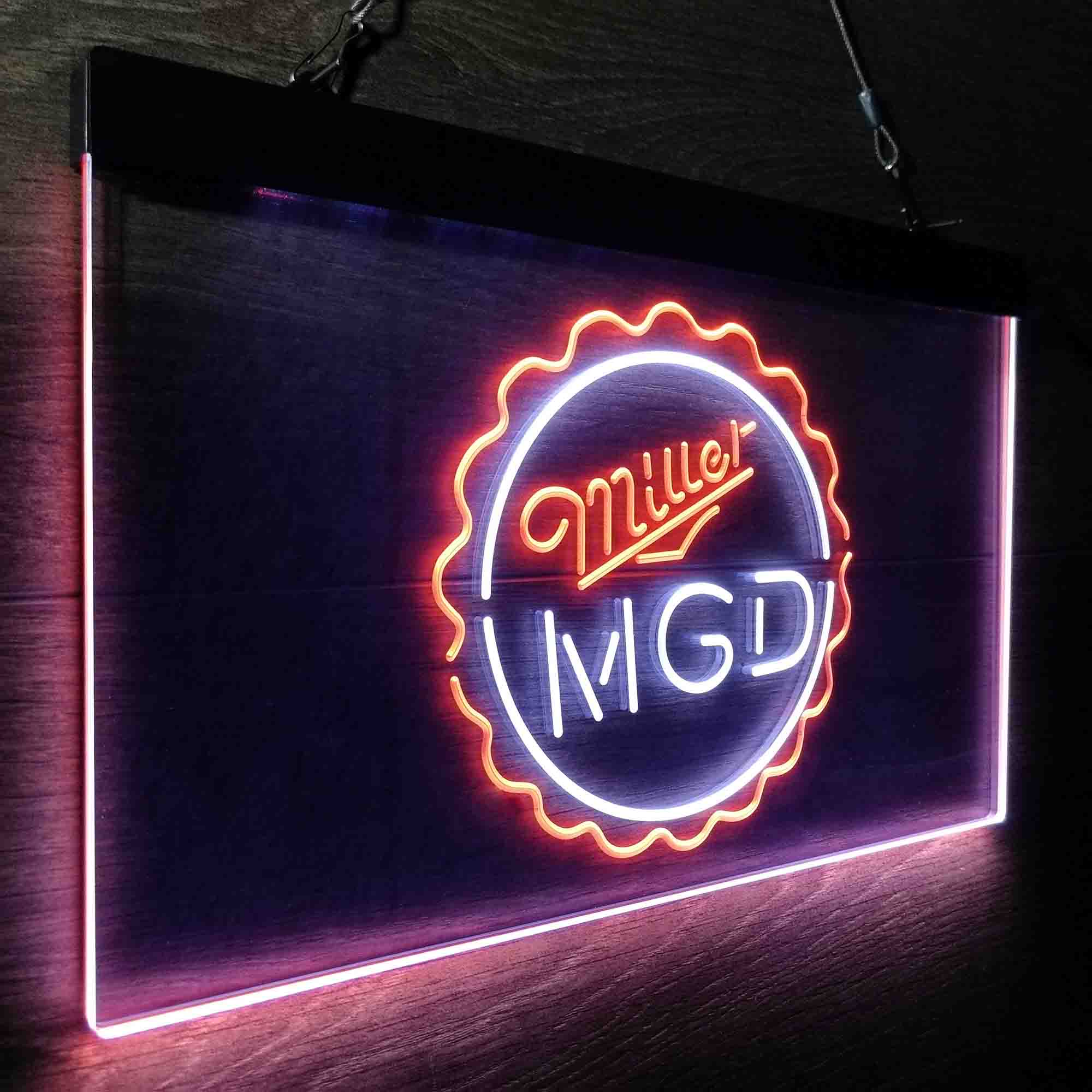 Miller Lite Genuine Draft Bottle Cap Neon-Like LED Sign - Image 18