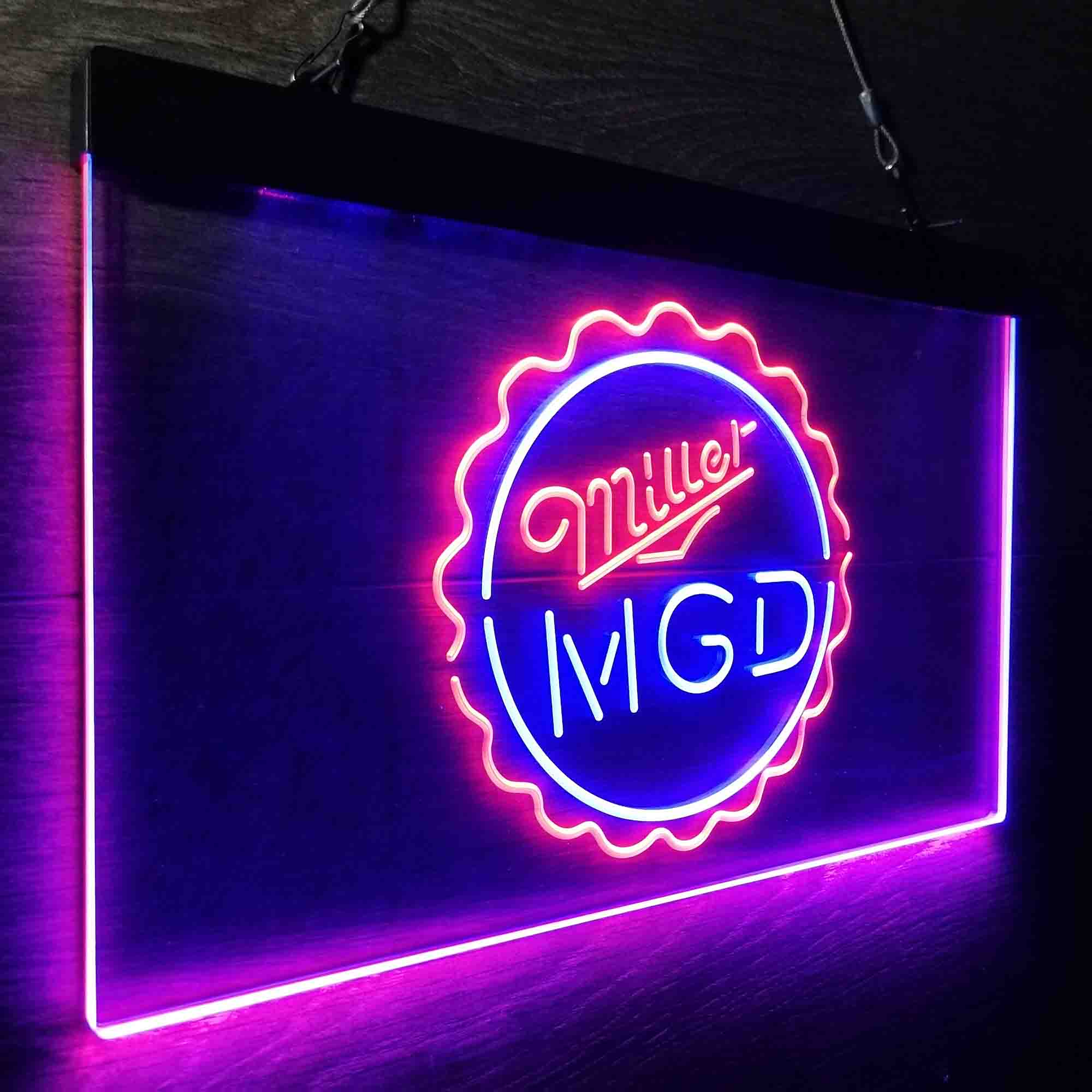 Miller Lite Genuine Draft Bottle Cap Neon-Like LED Sign - Image 20