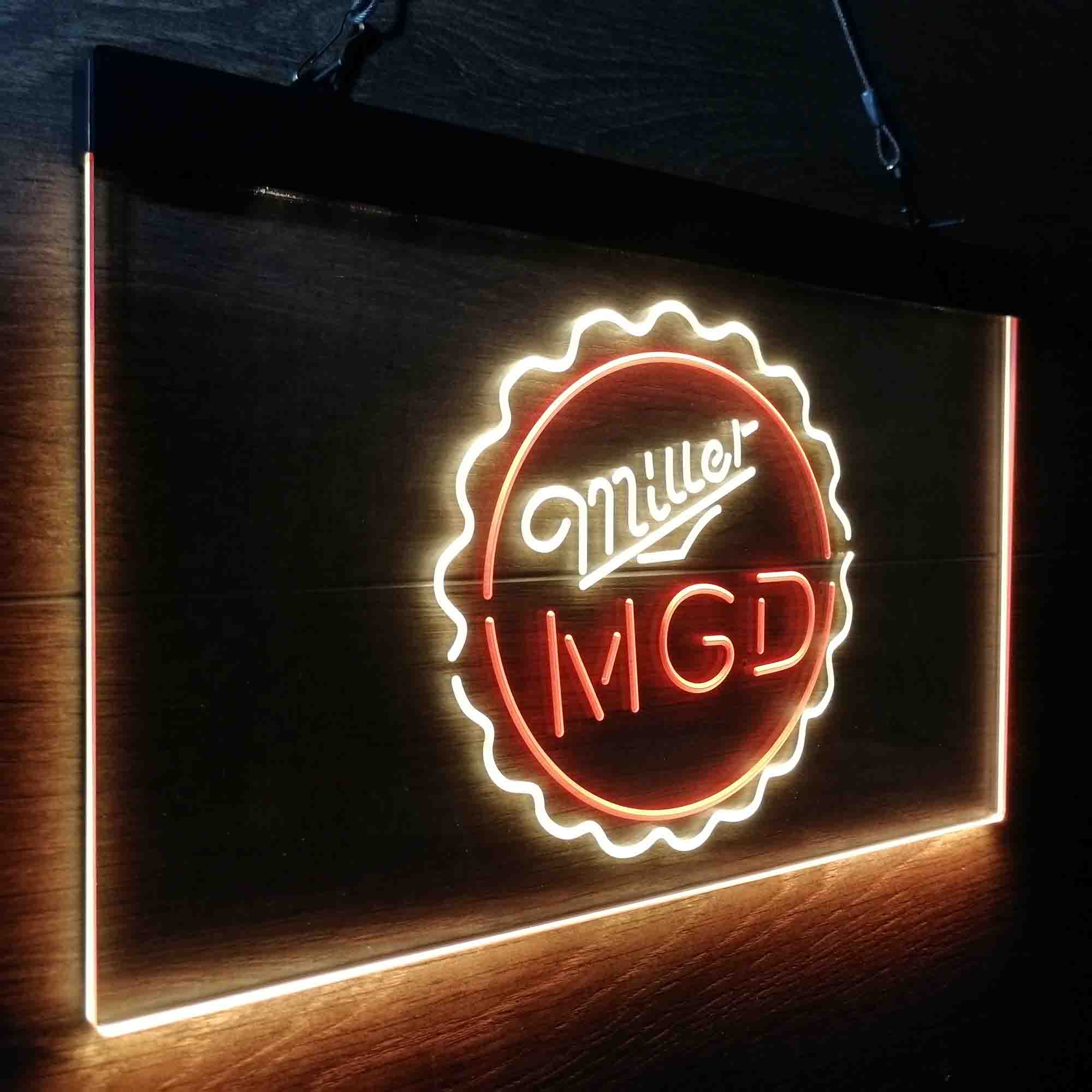 Miller Lite Genuine Draft Bottle Cap Neon-Like LED Sign - Image 21