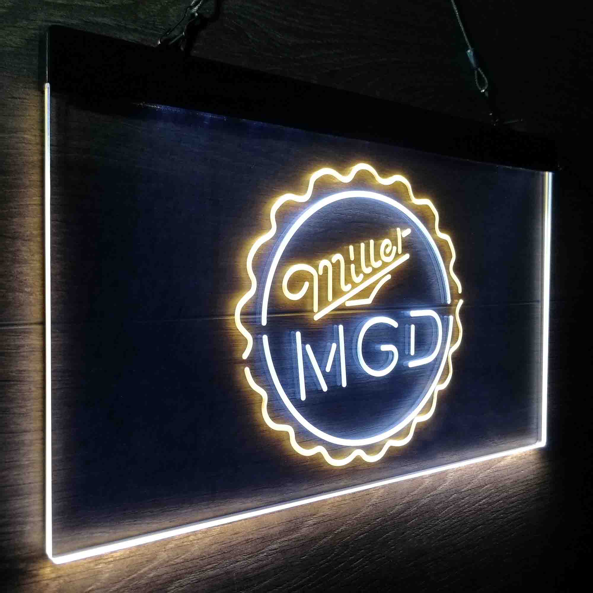 Miller Lite Genuine Draft Bottle Cap Neon-Like LED Sign - Image 23
