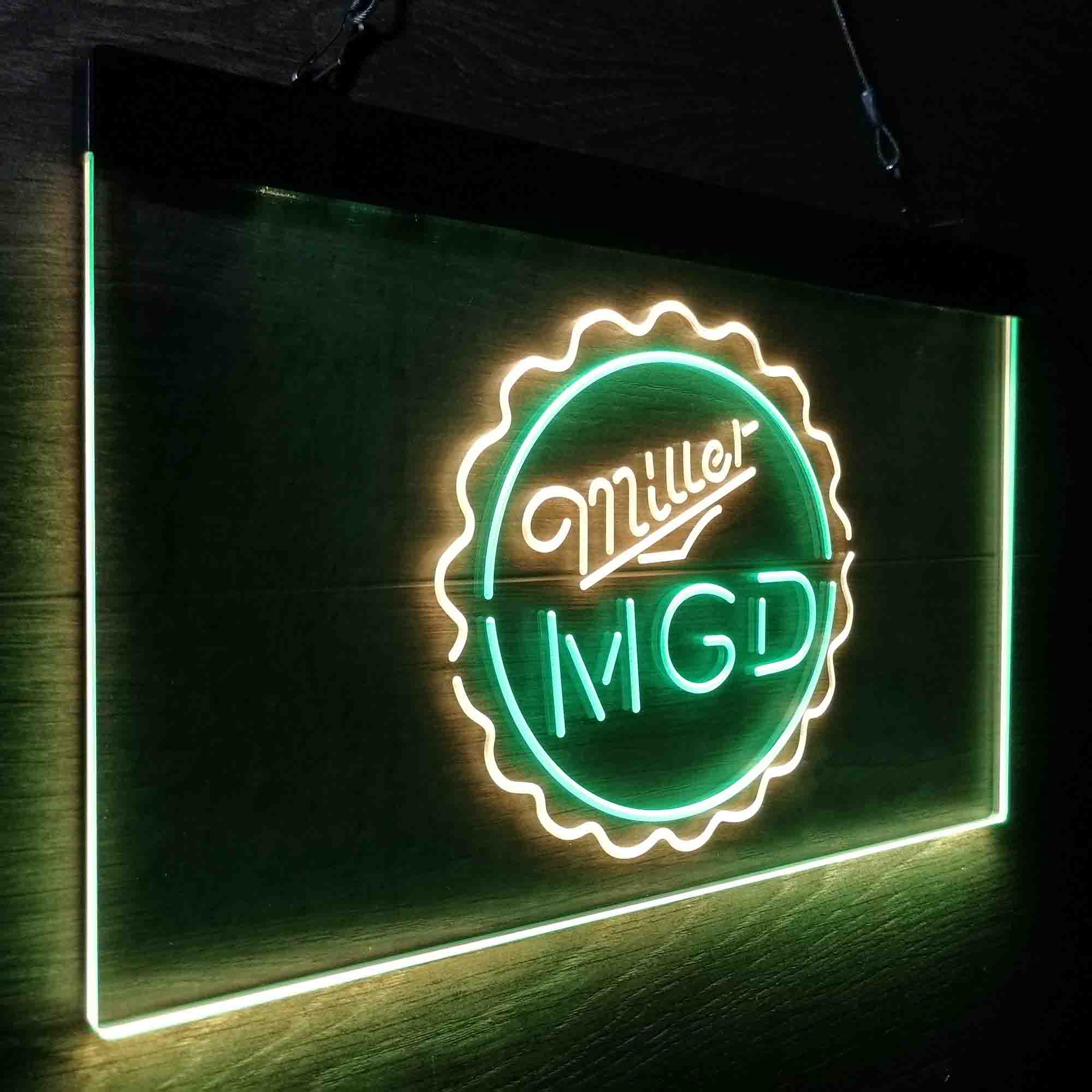 Miller Lite Genuine Draft Bottle Cap Neon-Like LED Sign - Image 25