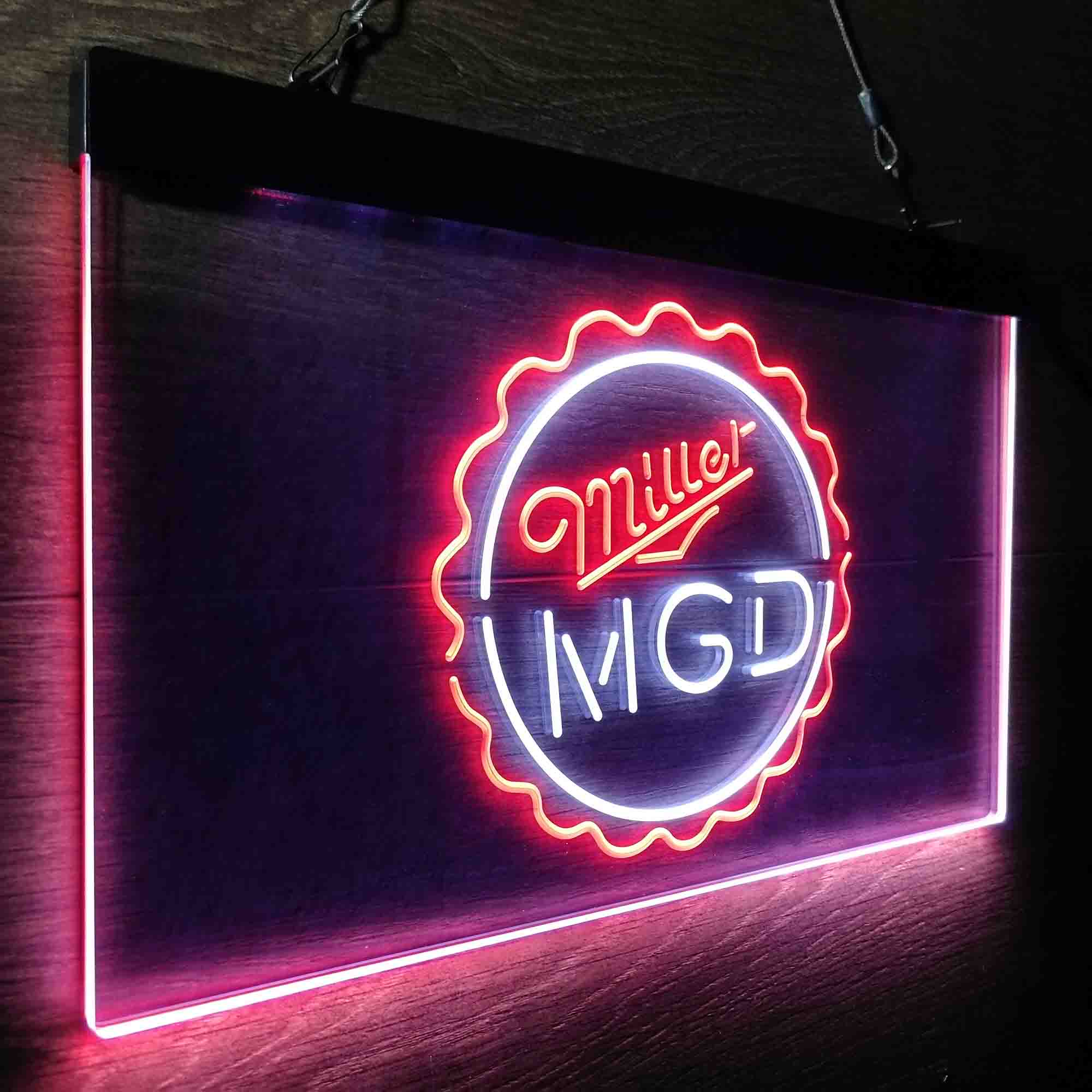 Miller Lite Genuine Draft Bottle Cap Neon-Like LED Sign - Image 26