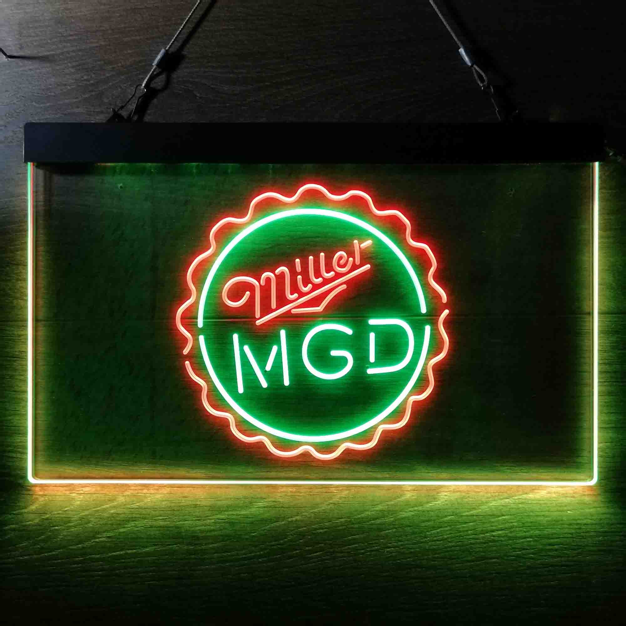 Miller Lite Genuine Draft Bottle Cap Neon-Like LED Sign - Image 3